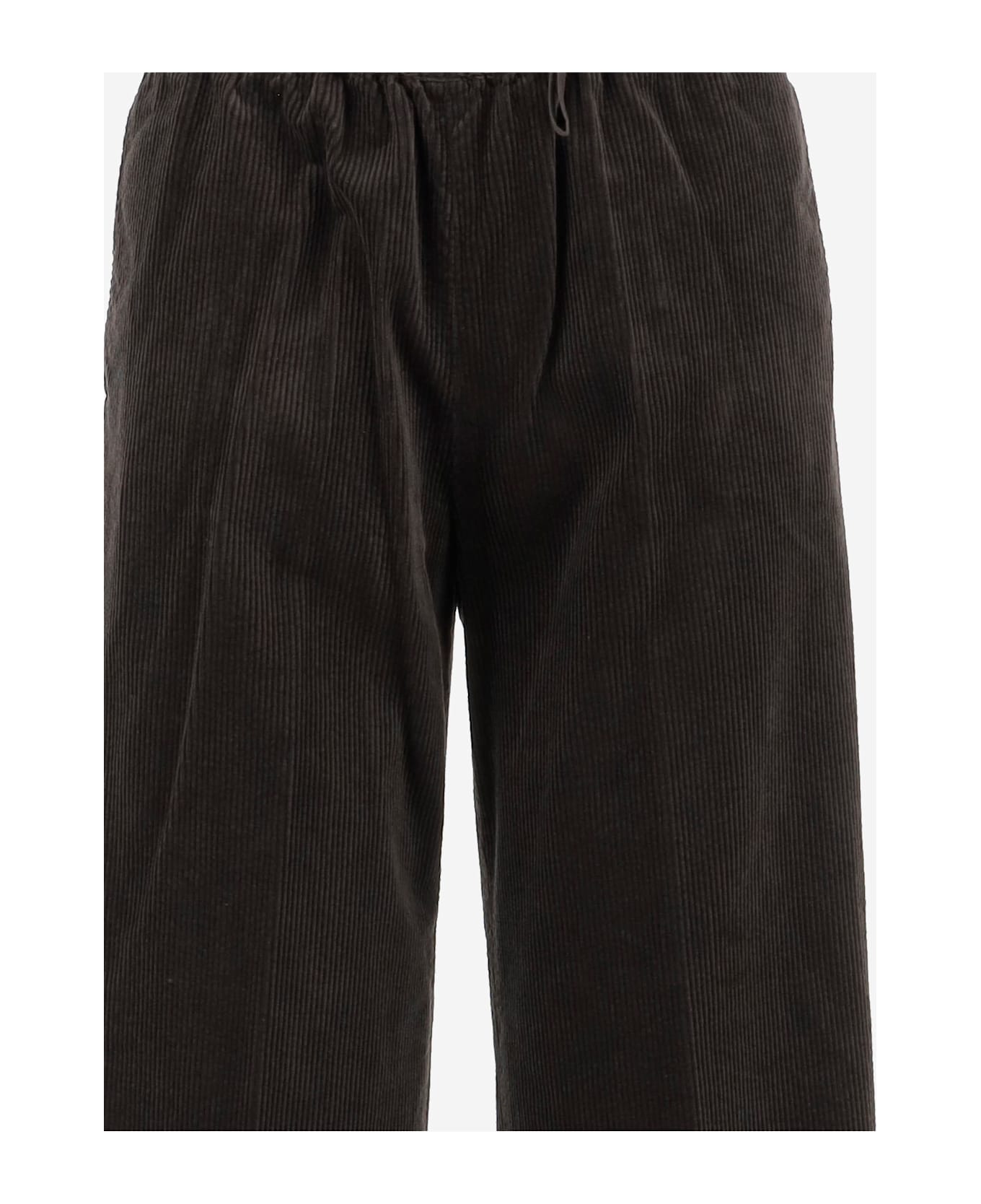 Aspesi Cotton Velvet Pants - Marrone scuro