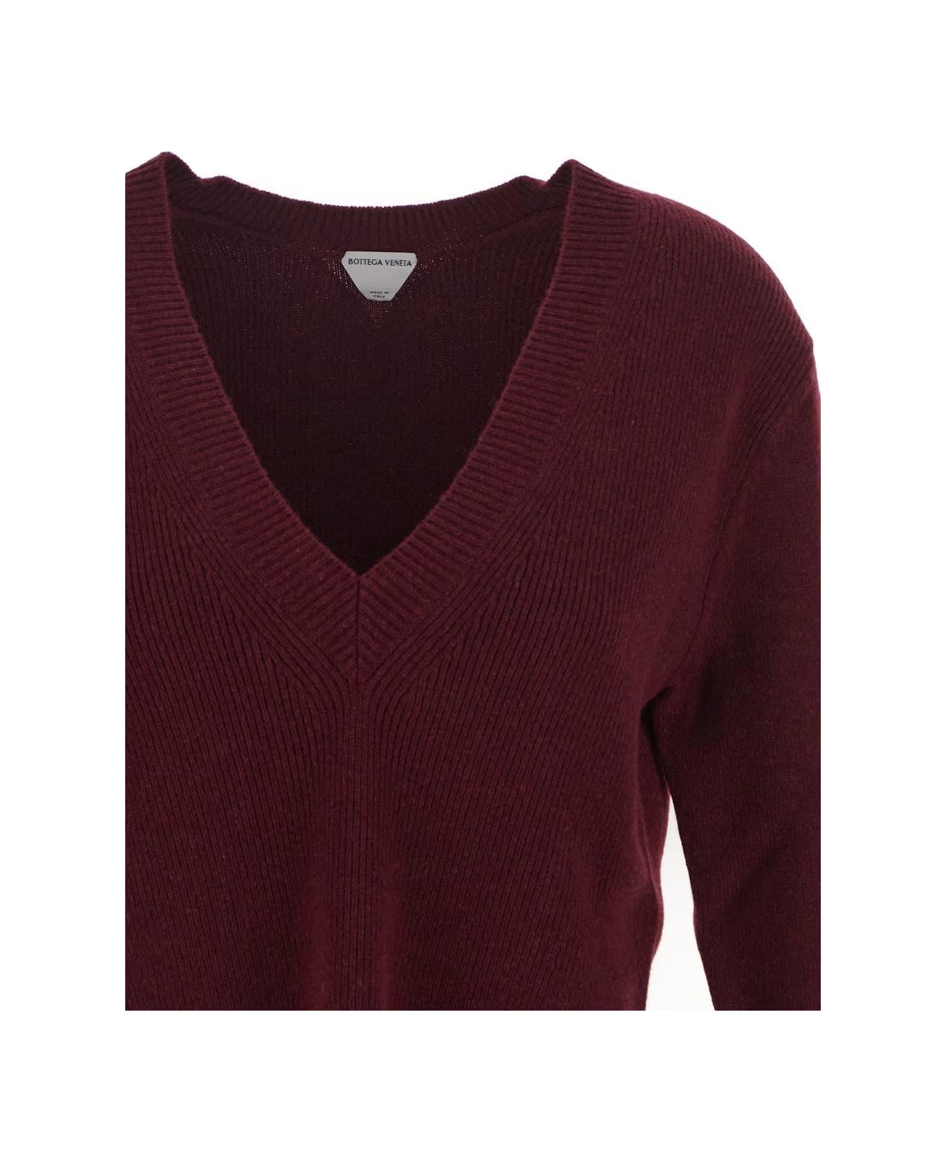 Bottega Veneta Oxblood Compact Sweater - Red