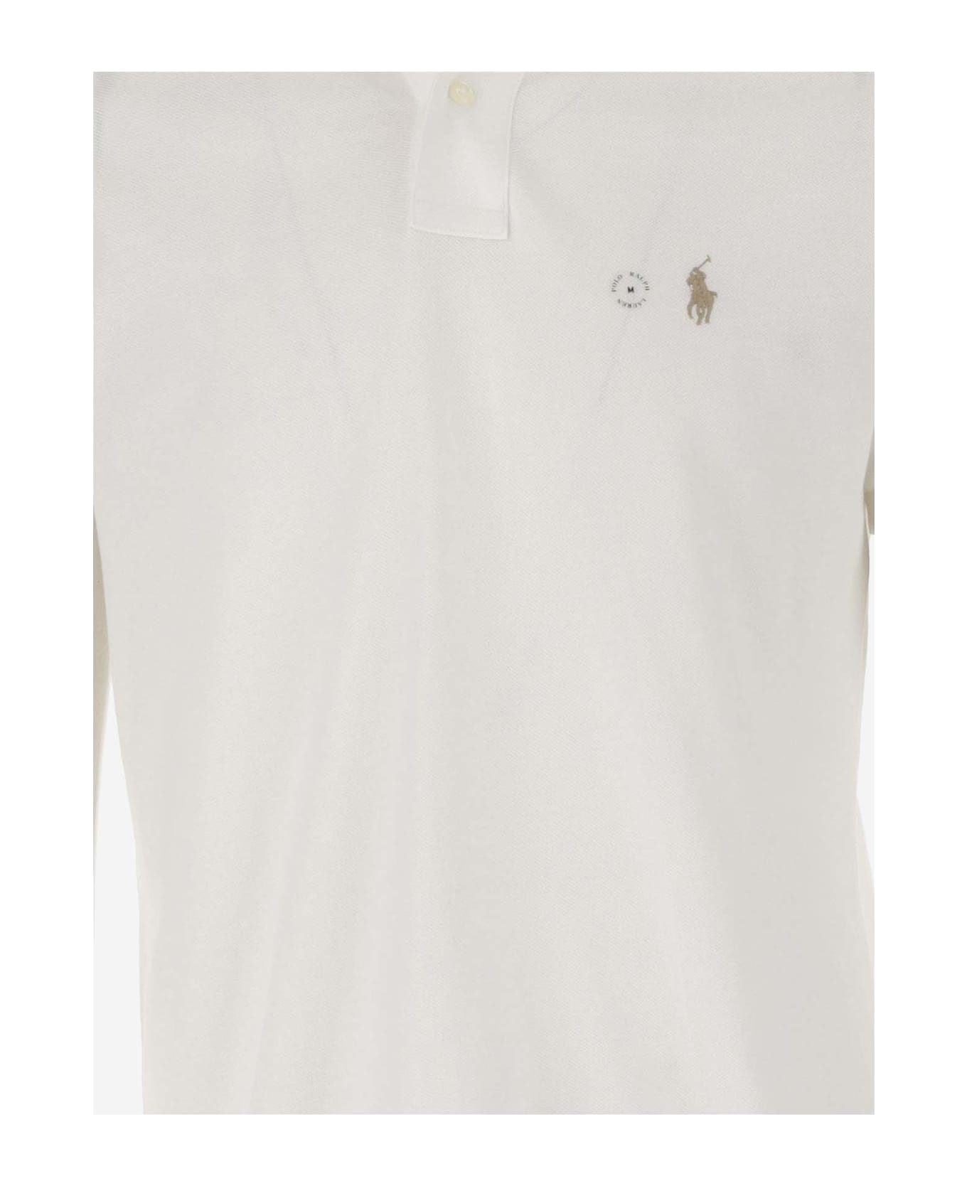Polo Ralph Lauren Cotton Polo Shirt With Logo - White ポロシャツ