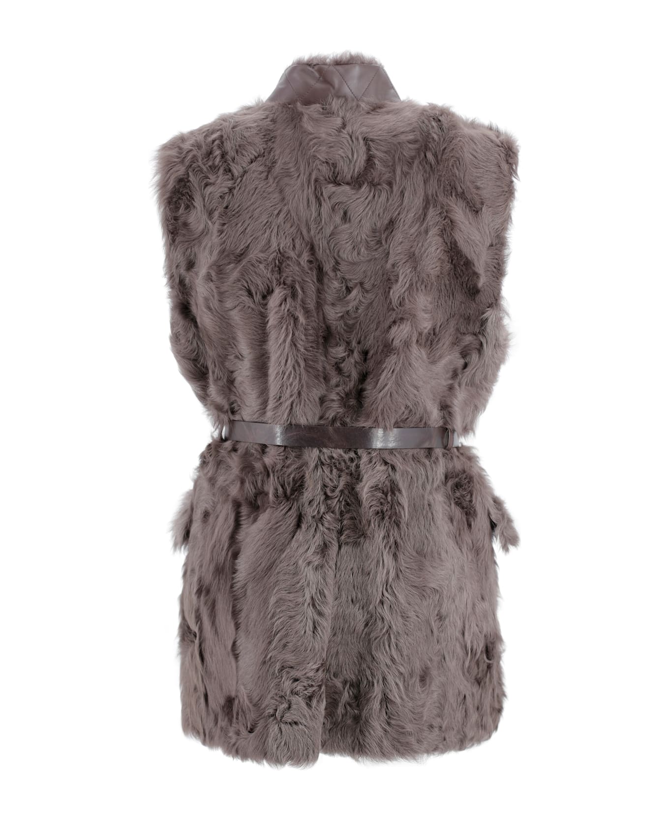 Brunello Cucinelli 
wavy
 Vest - Fango