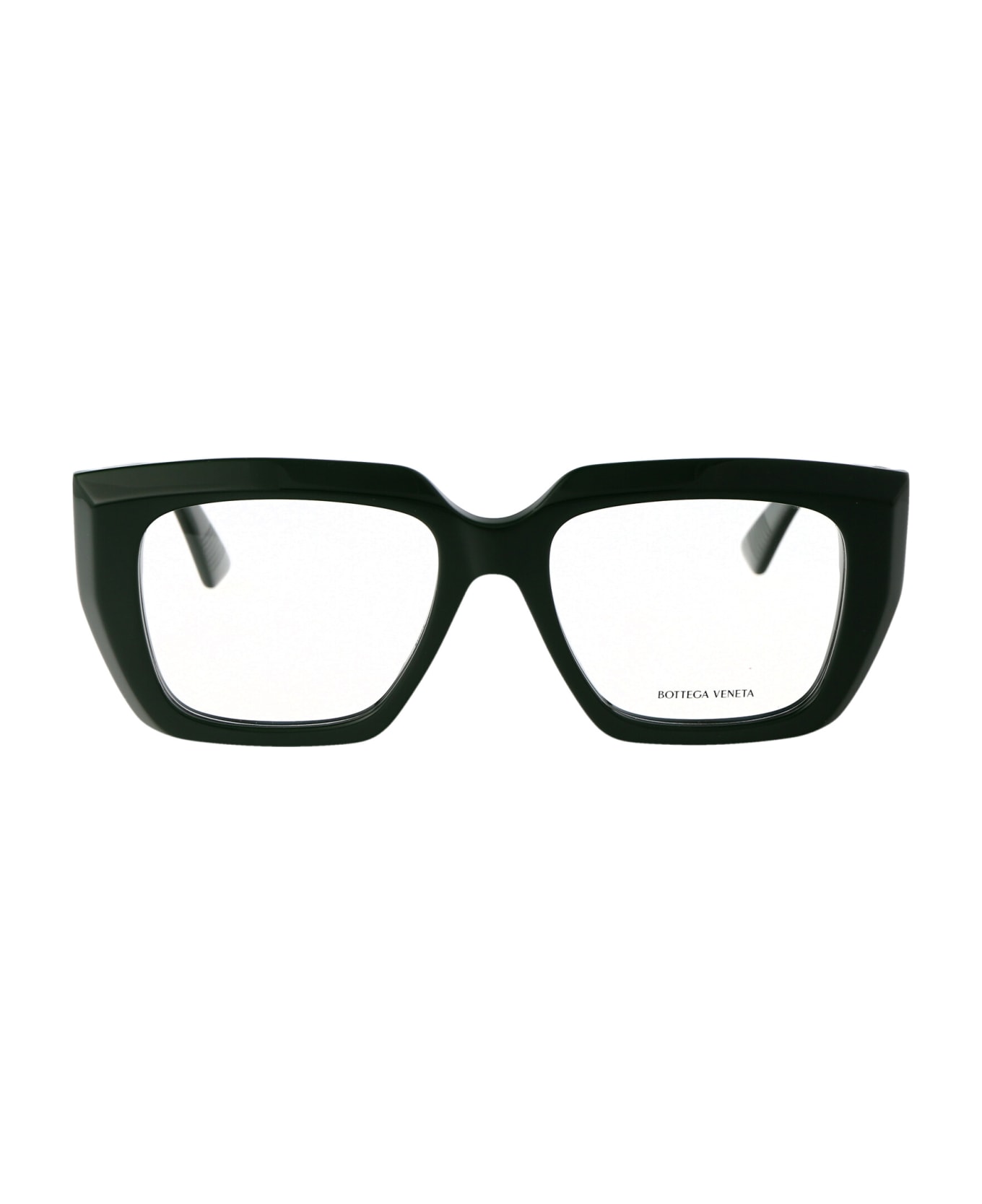 Bottega Veneta Eyewear Bv1032o Glasses - 006 GREEN GREEN TRANSPARENT