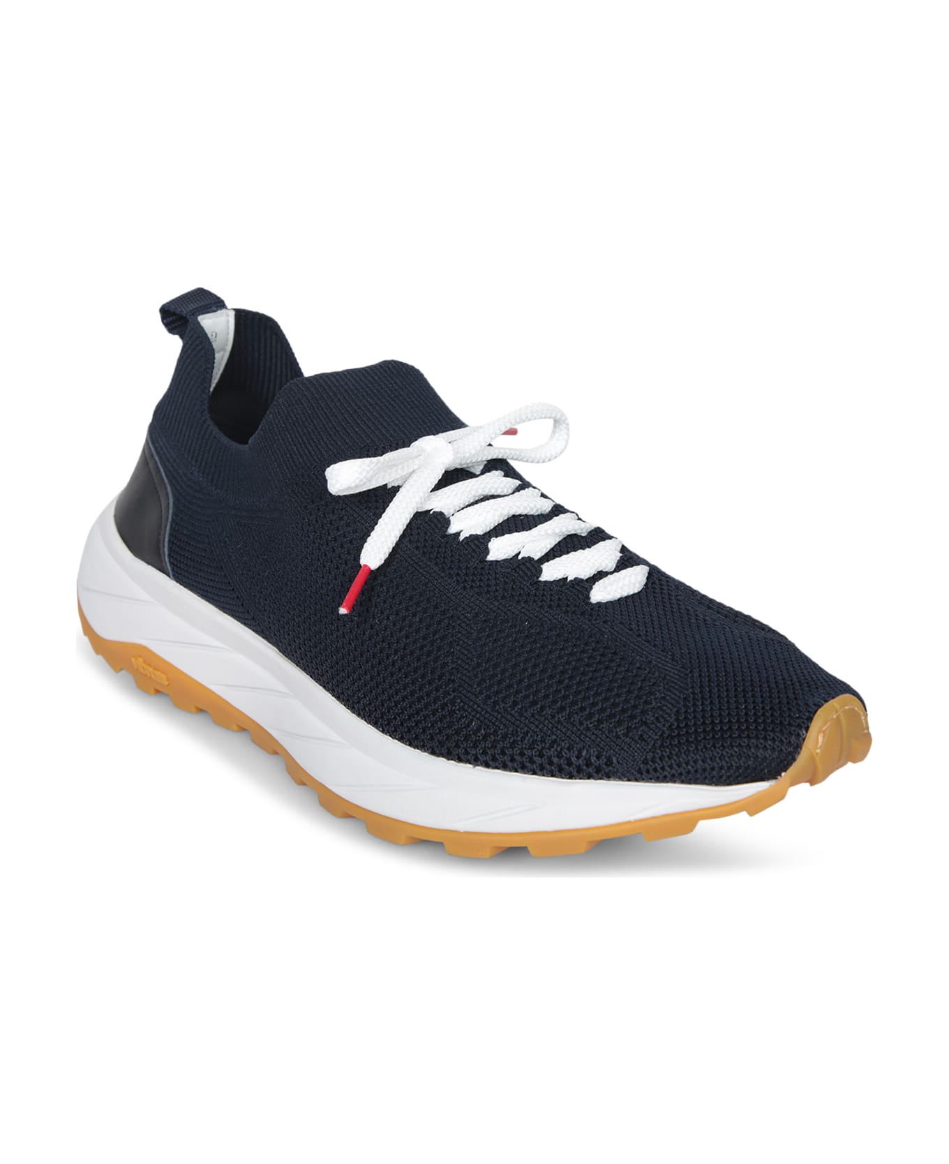 Kiton Blue Knit Vibram Sneakers - Blue