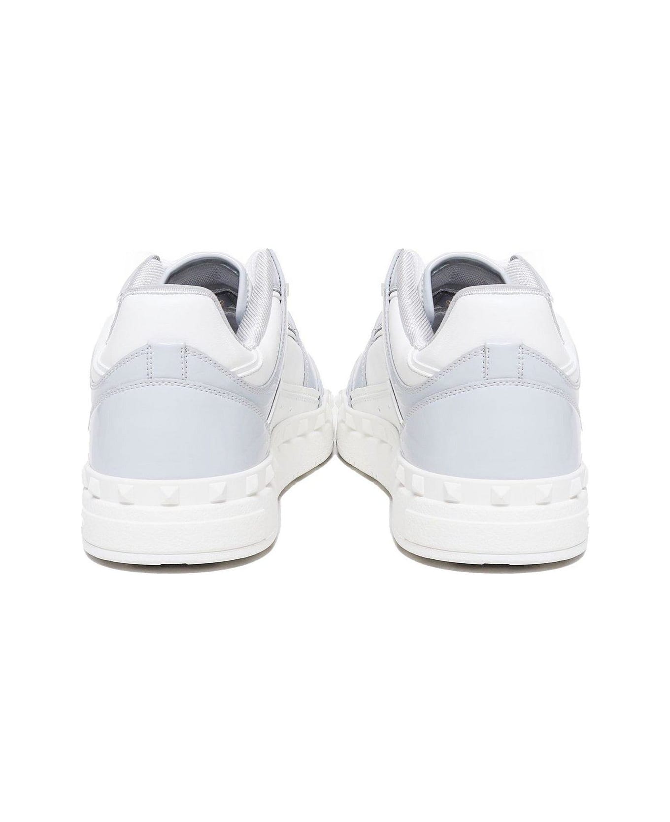 Valentino Garavani Freedots Lace-up Sneakers - ICE GREY BIANCO BIANCO BIANCO