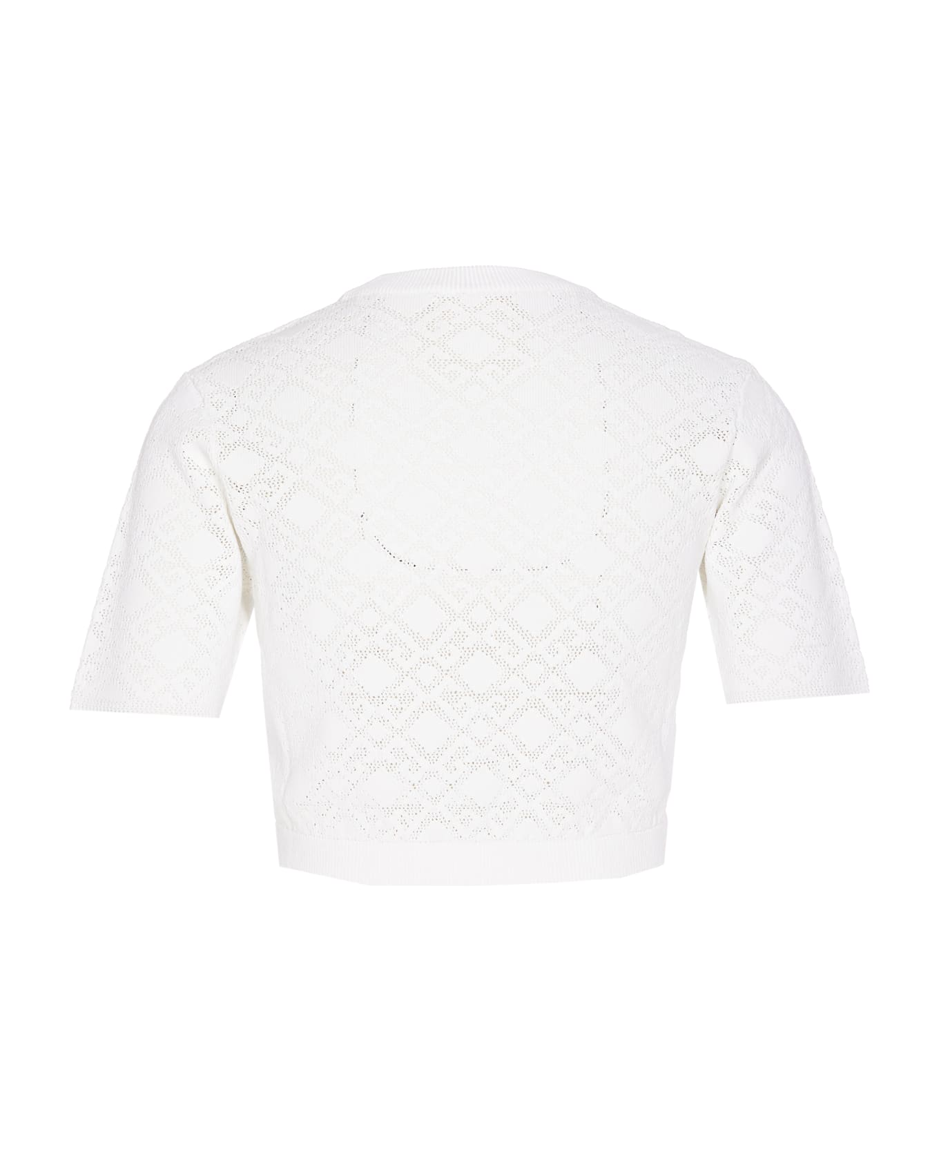 Givenchy Cropped Monogram Top - White