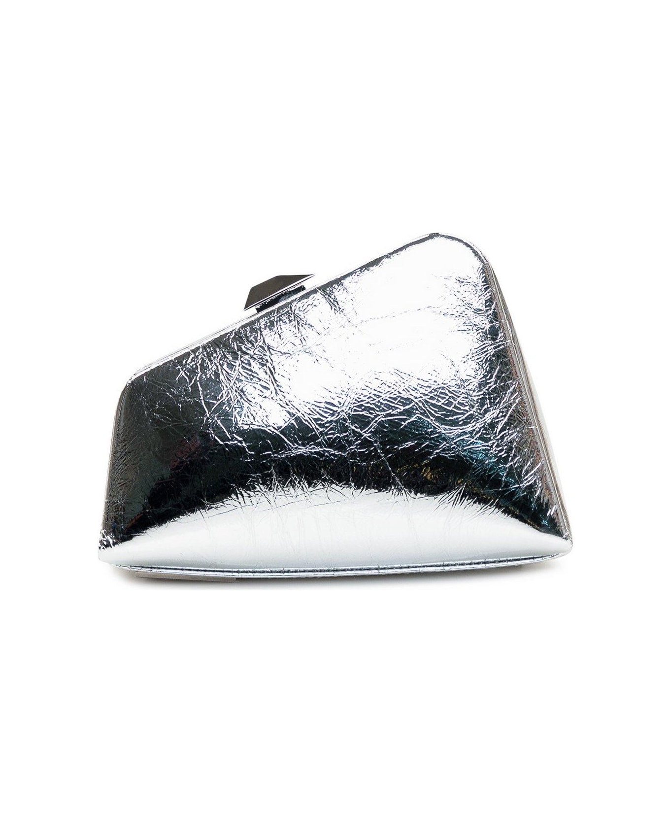 The Attico Midnight Mini Clutch Bag - SILVER