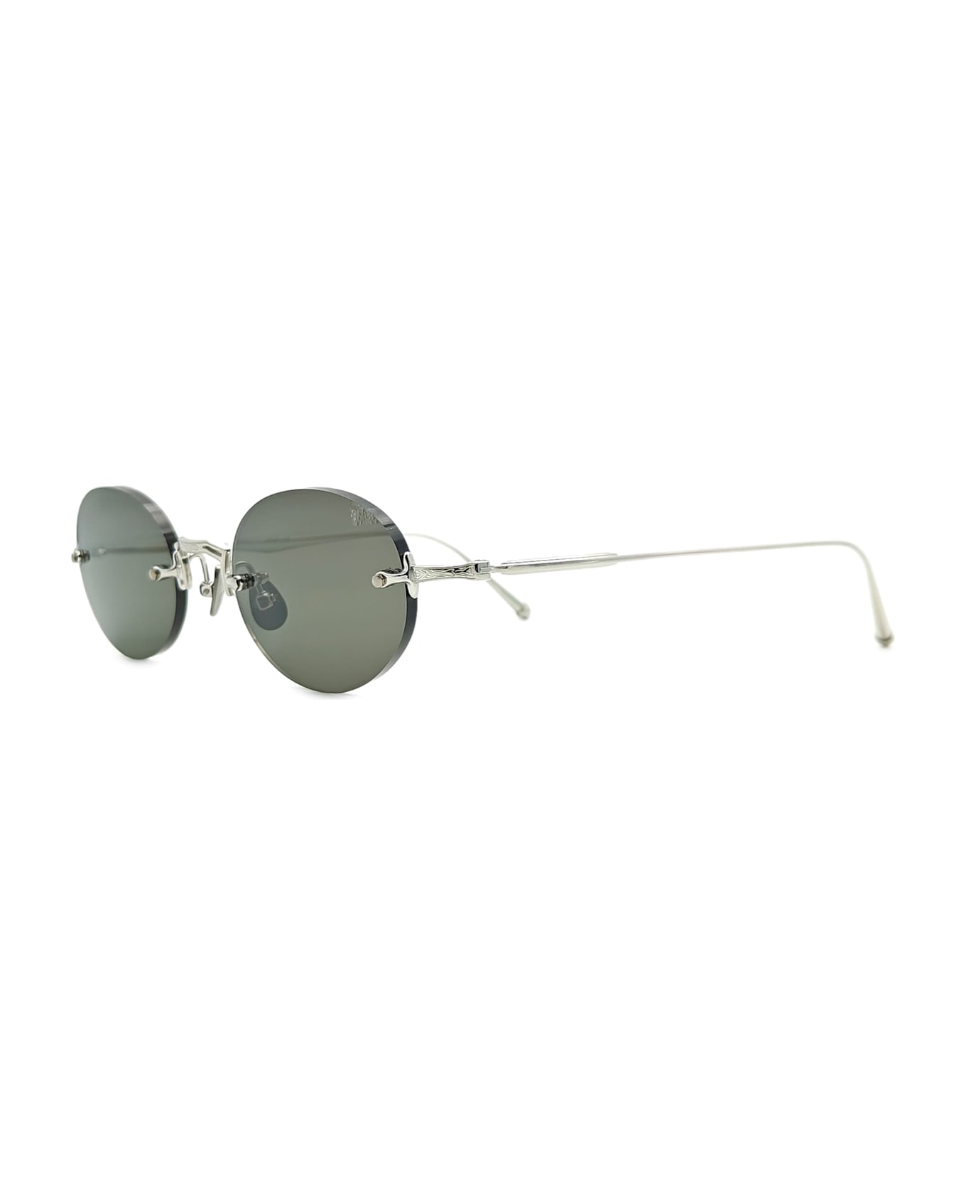 Matsuda M5002 - Palladium White / Dark Grey Sunglasses - Silver