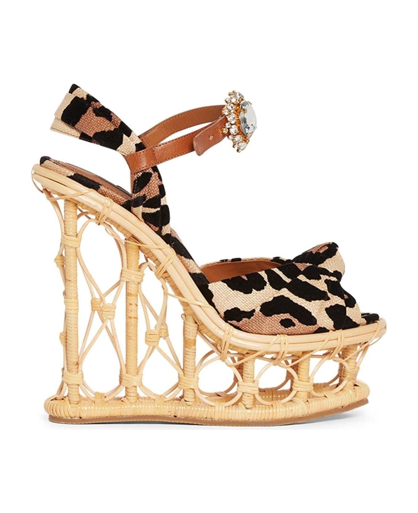 Dolce & Gabbana Wedge Sandals - Beige