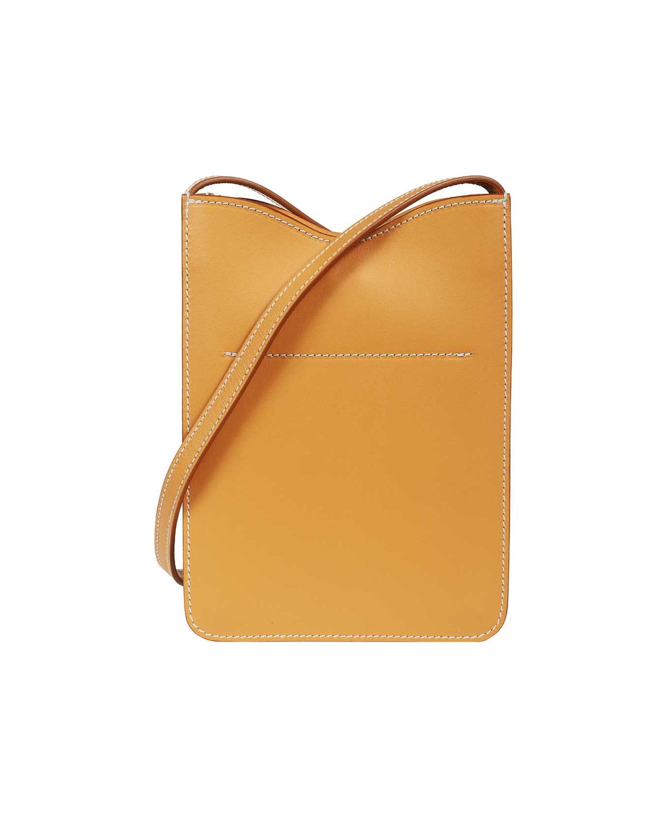 Il Bisonte Leather Crossbody Bag - brown