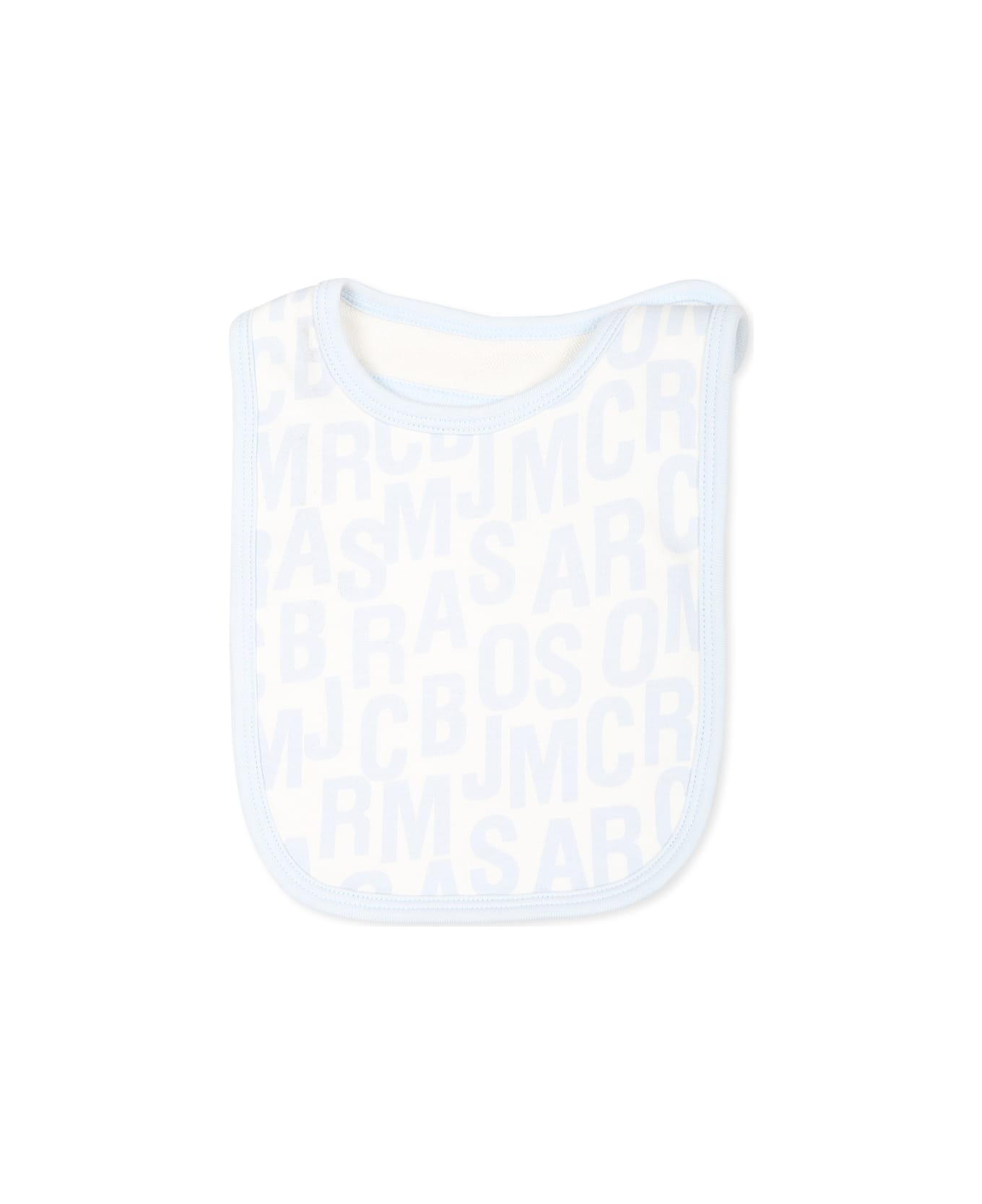 Little Marc Jacobs Light Blue Babygrow Set For Baby Boy With Logo - Light Blue