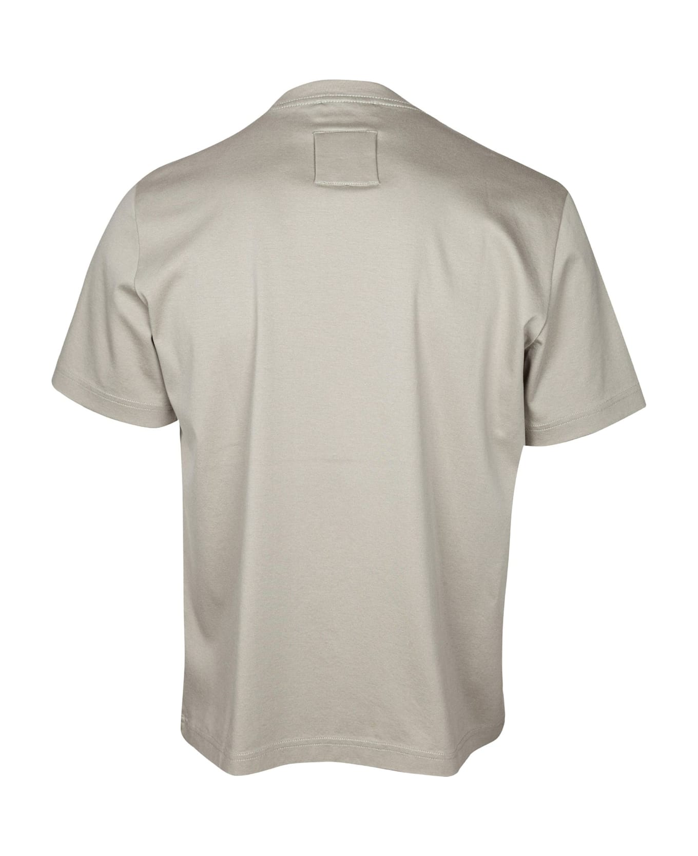 Lanvin Denim T-shirt With Embroidered Logo - Linen
