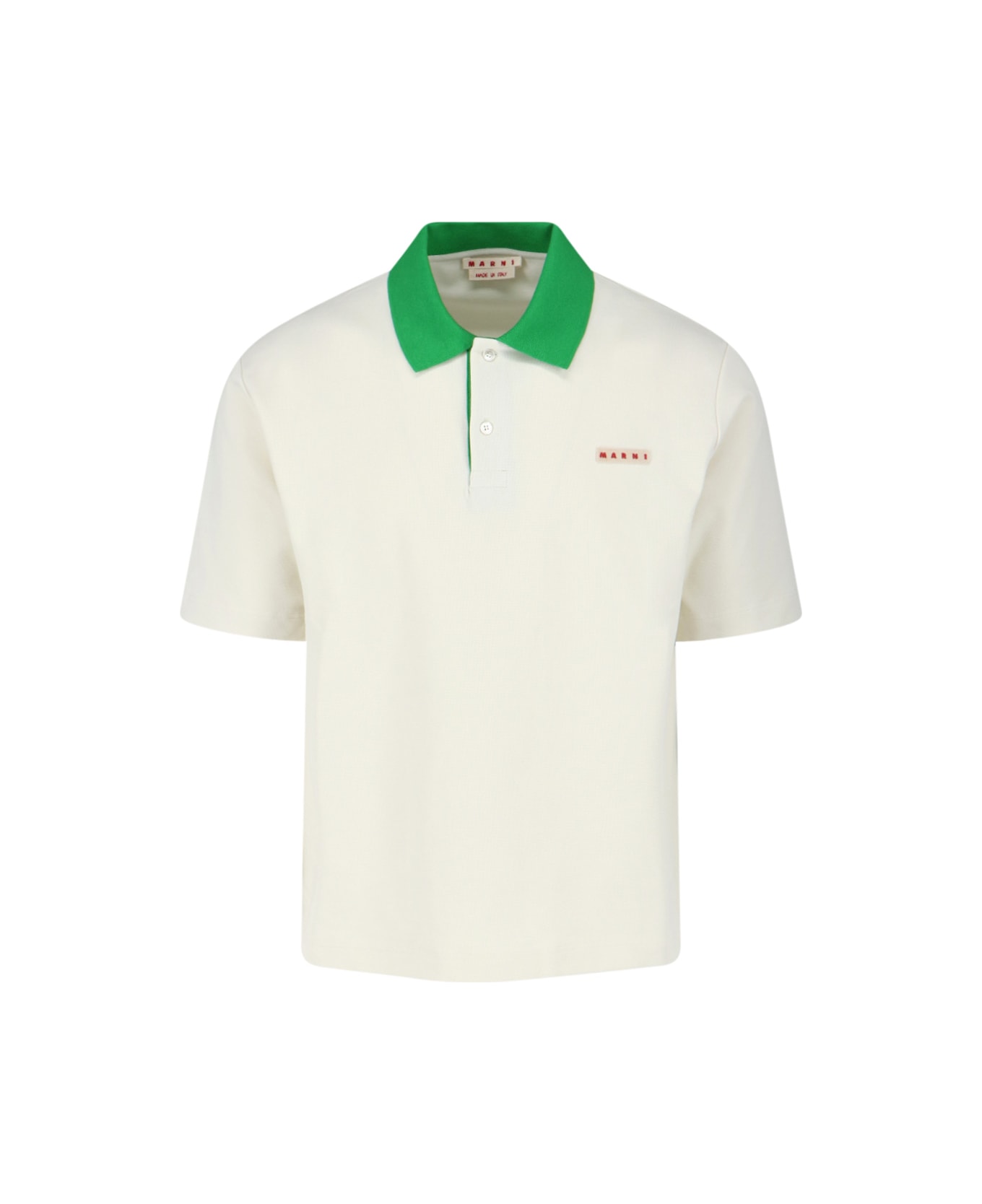 Marni Logo Polo Shirt - White
