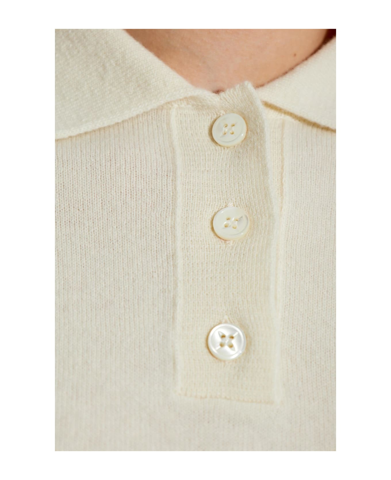 Maison Margiela Wool Polo - NEUTRALS