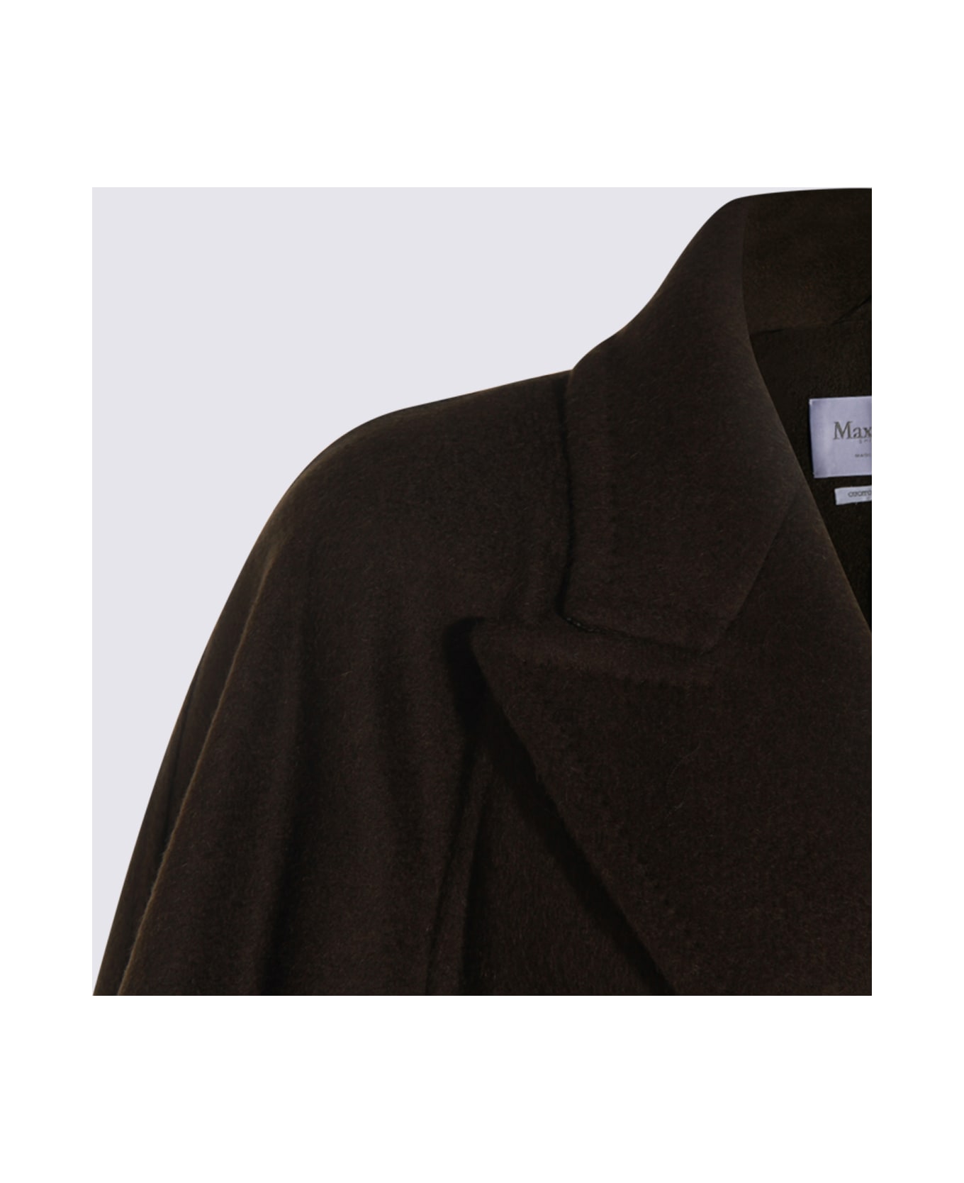 Max Mara Brown Verna Coat - Muschio