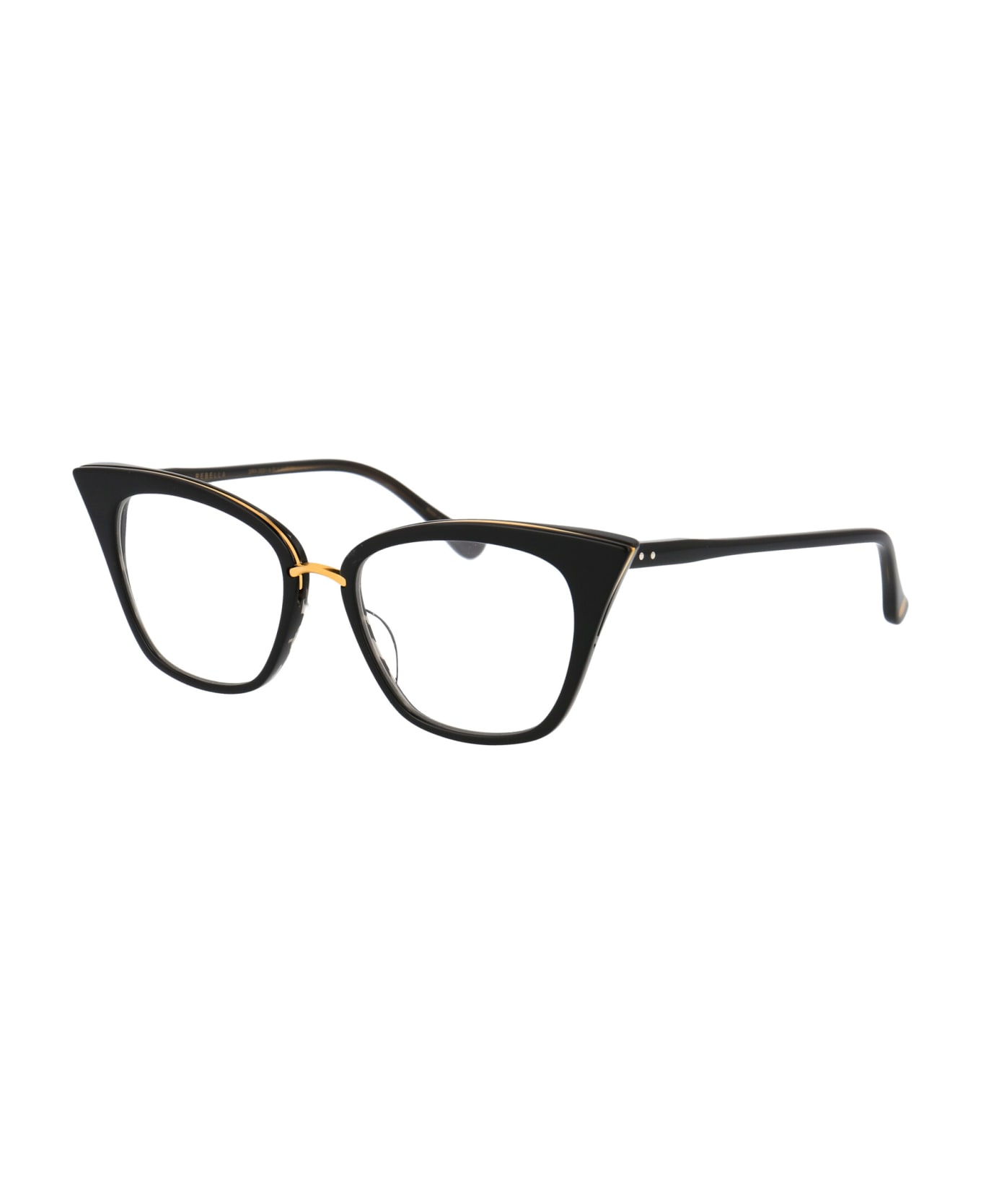 Dita Rebella Glasses - BLACK-BLACK SWIRL-18K GOLD アイウェア