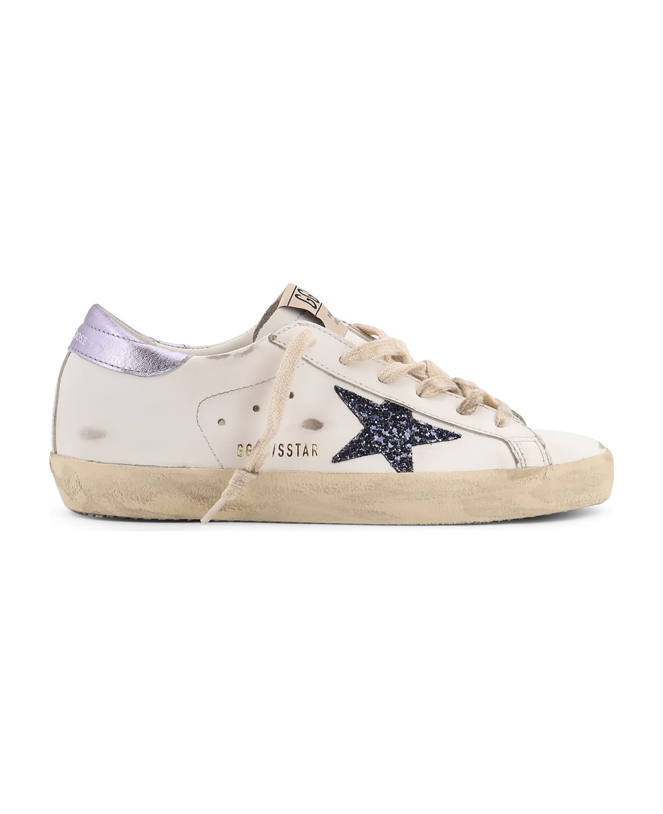 Golden Goose Super-star Classic With List Low-top Sneakers With Suede Inserts - White