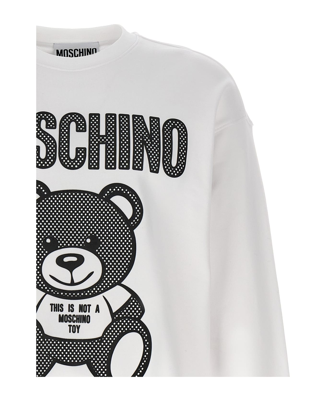 Moschino 'teddy' Sweatshirt - White/Black