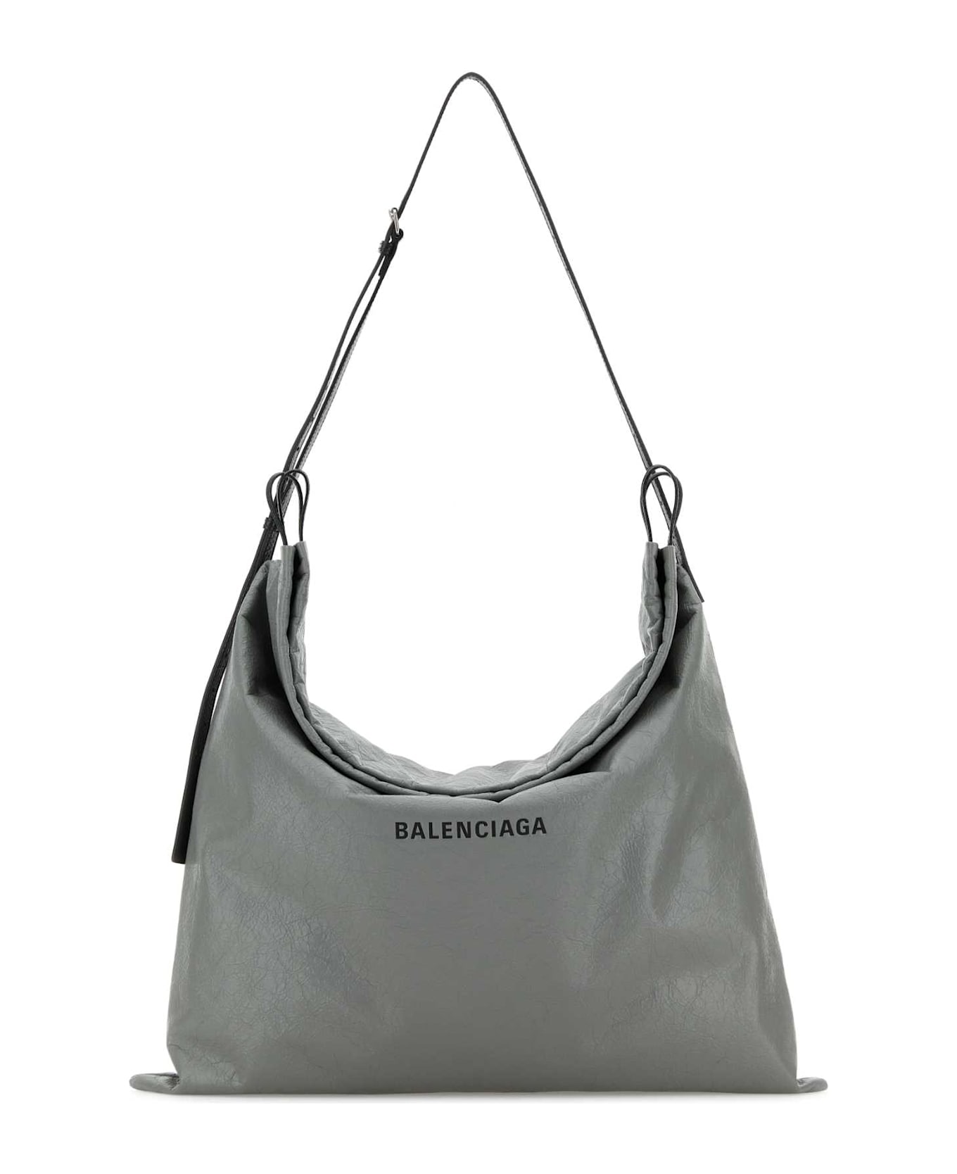 Balenciaga Grey Leather Large Dust Shopping Bag - BALGREYLBLACK