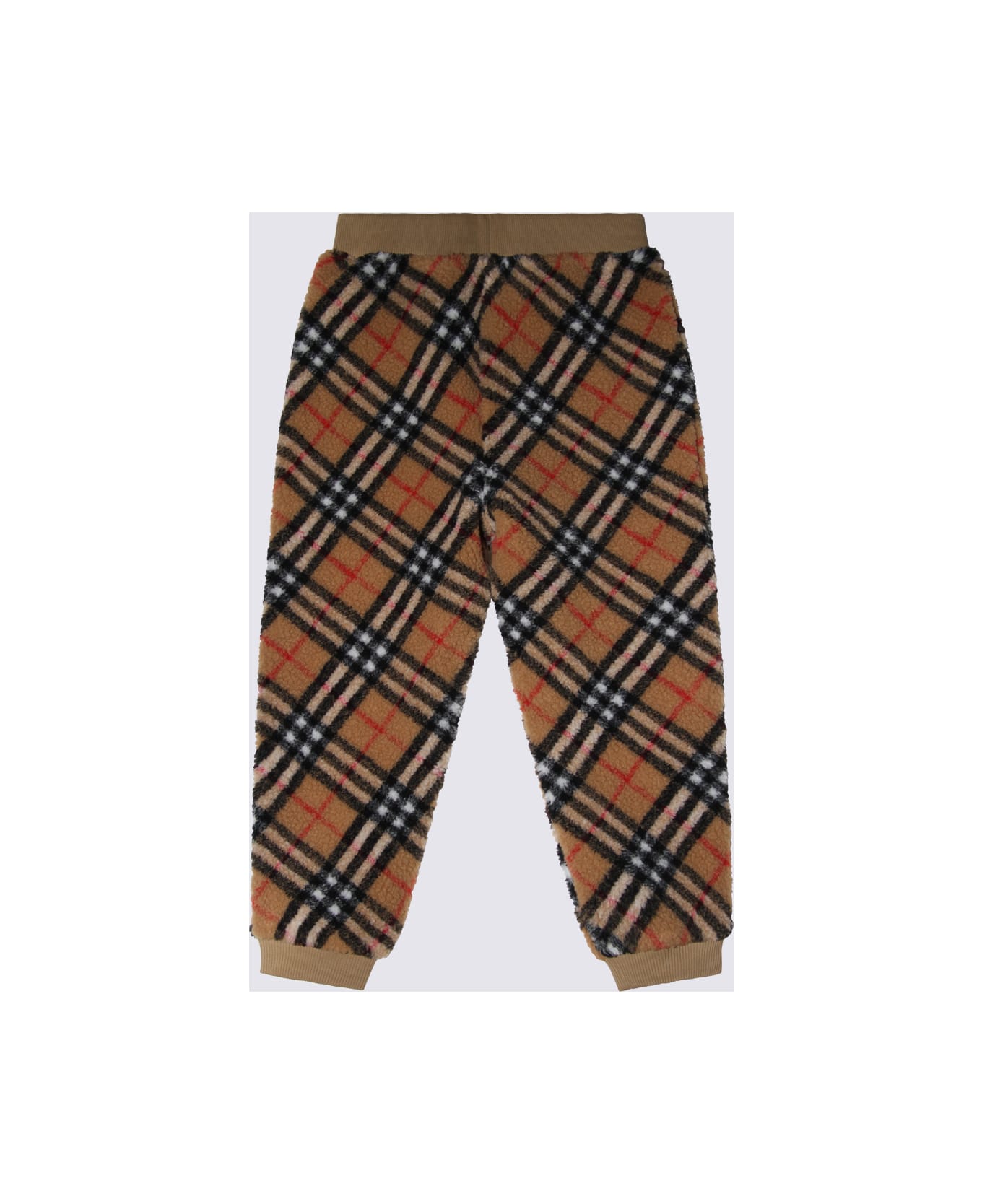 Burberry Beige Pants - burberry logo jacquard knitted cape item