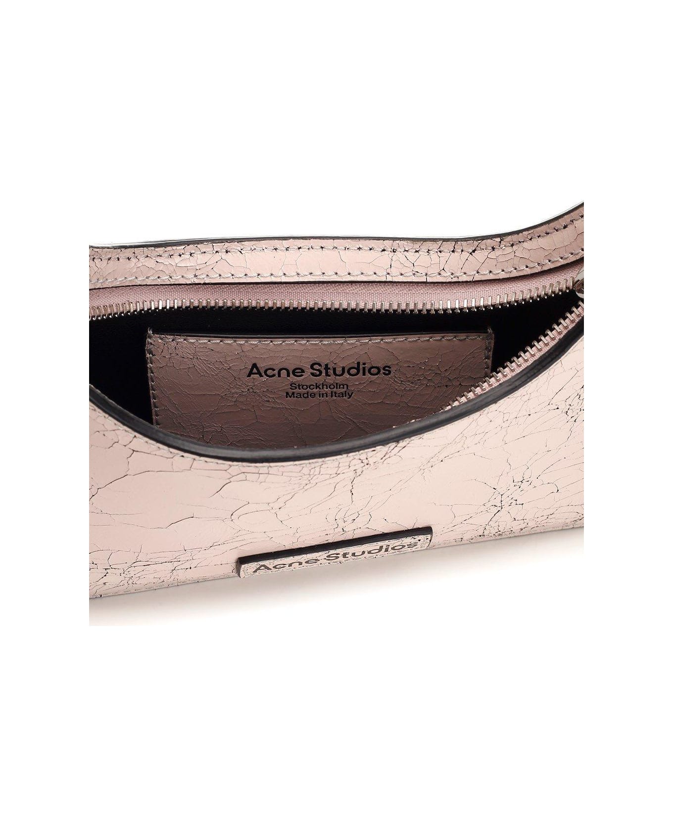 Acne Studios Platt Logo Detailed Shoulder Bag - Pink トートバッグ