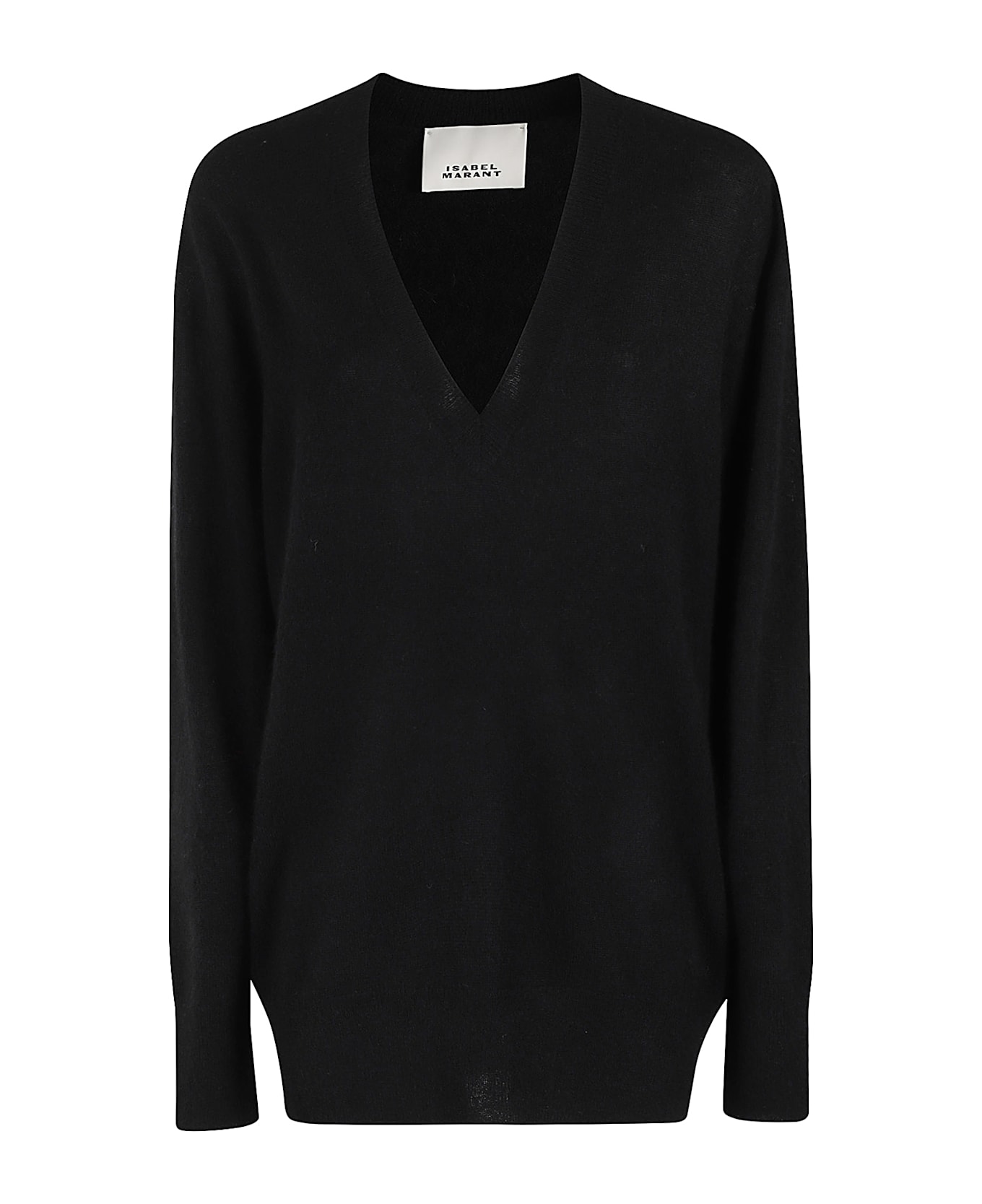 Isabel Marant Larana Knitwear In Black Wool - Bk