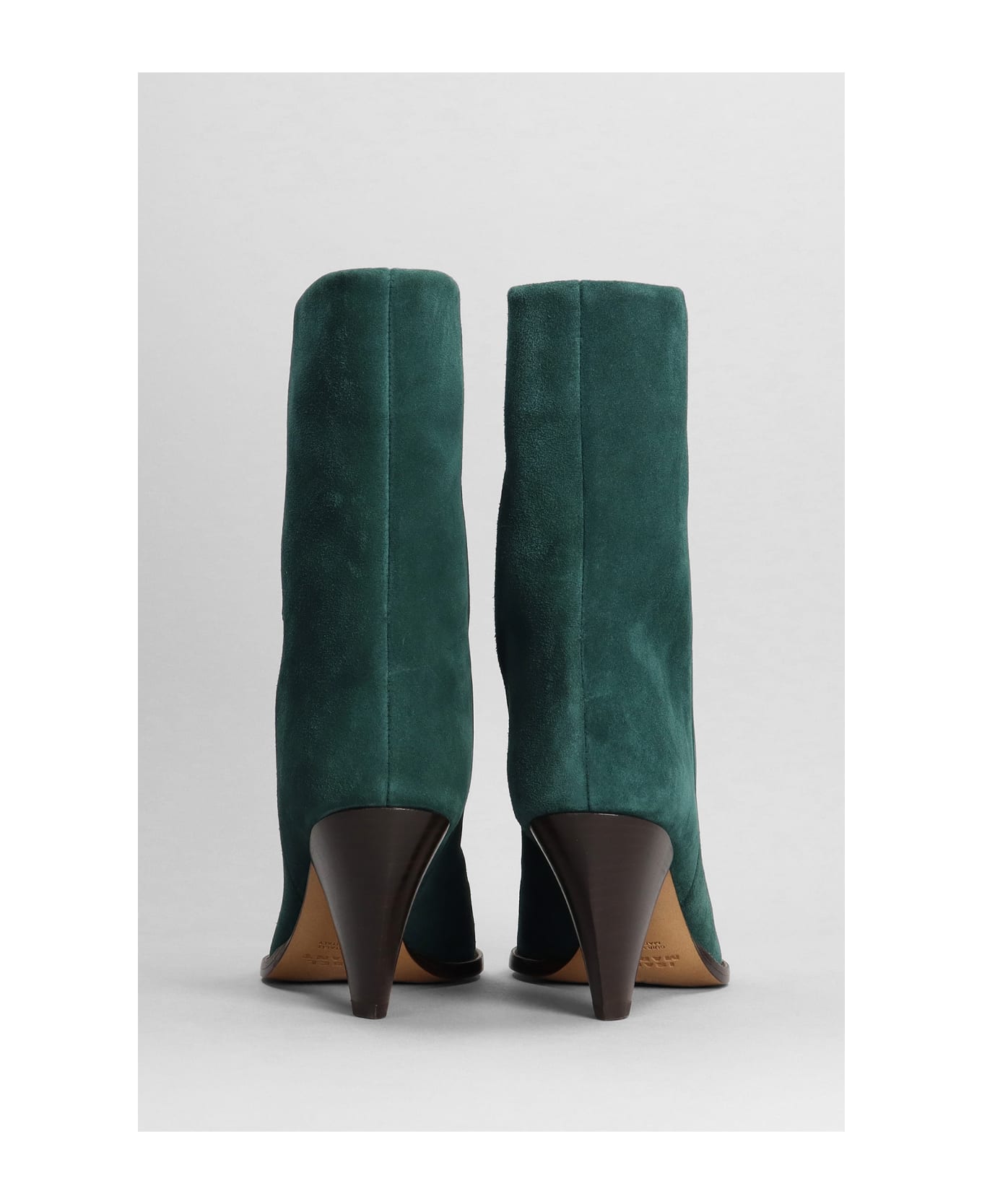 Isabel Marant Rouxa High Heels Ankle Boots - green