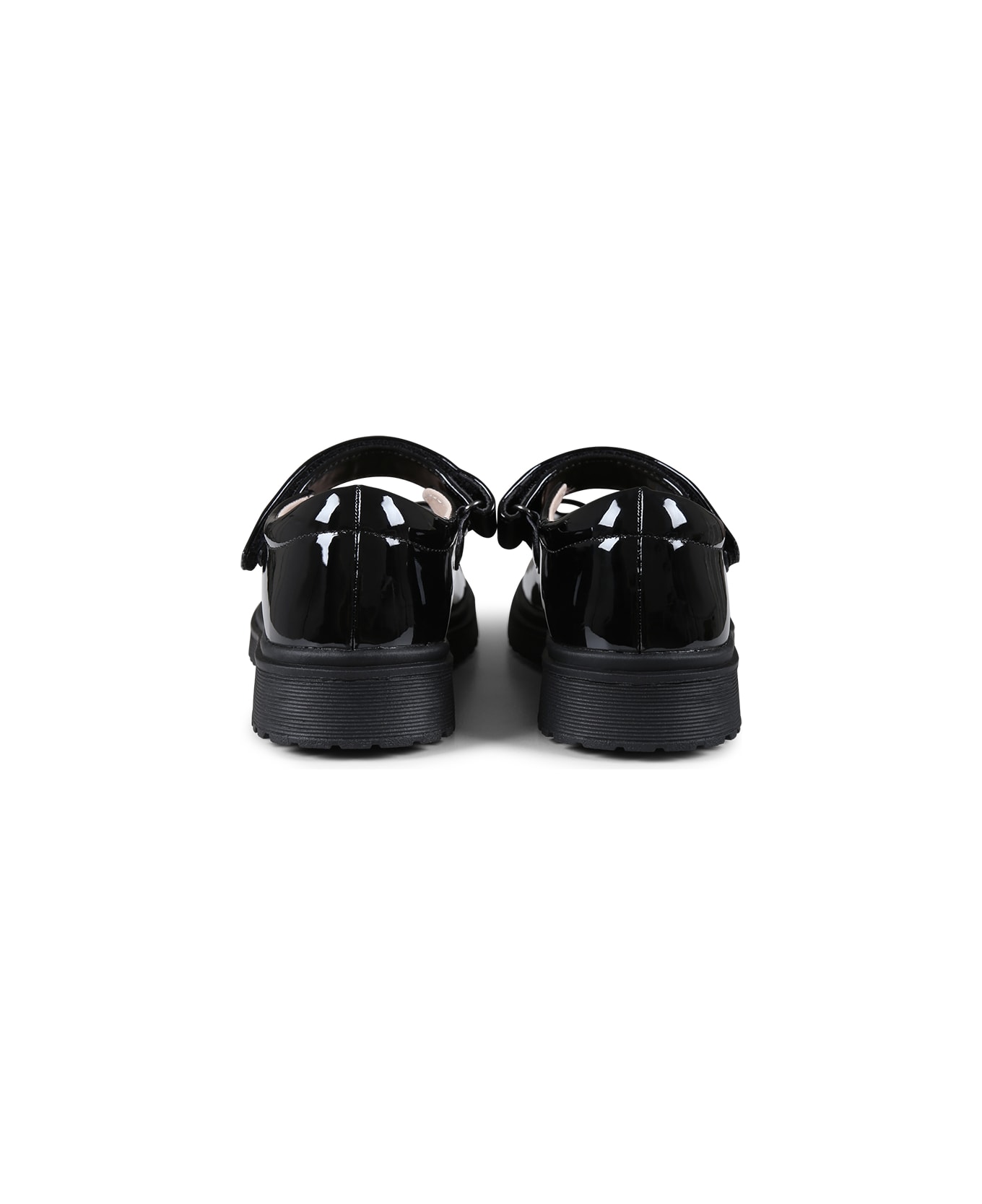 Tommy Hilfiger Black Ballet Flats For Girl With Logo - Black