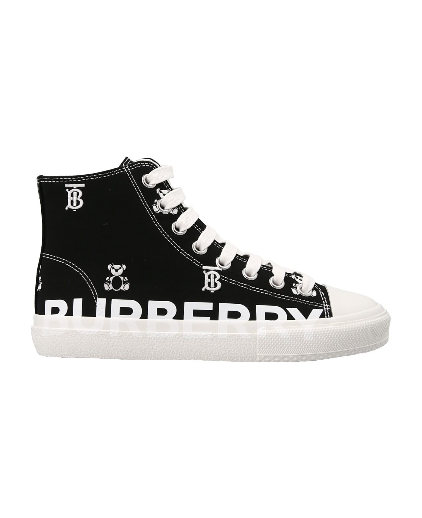Burberry 'mini Larkhall  Sneakers - White/Black
