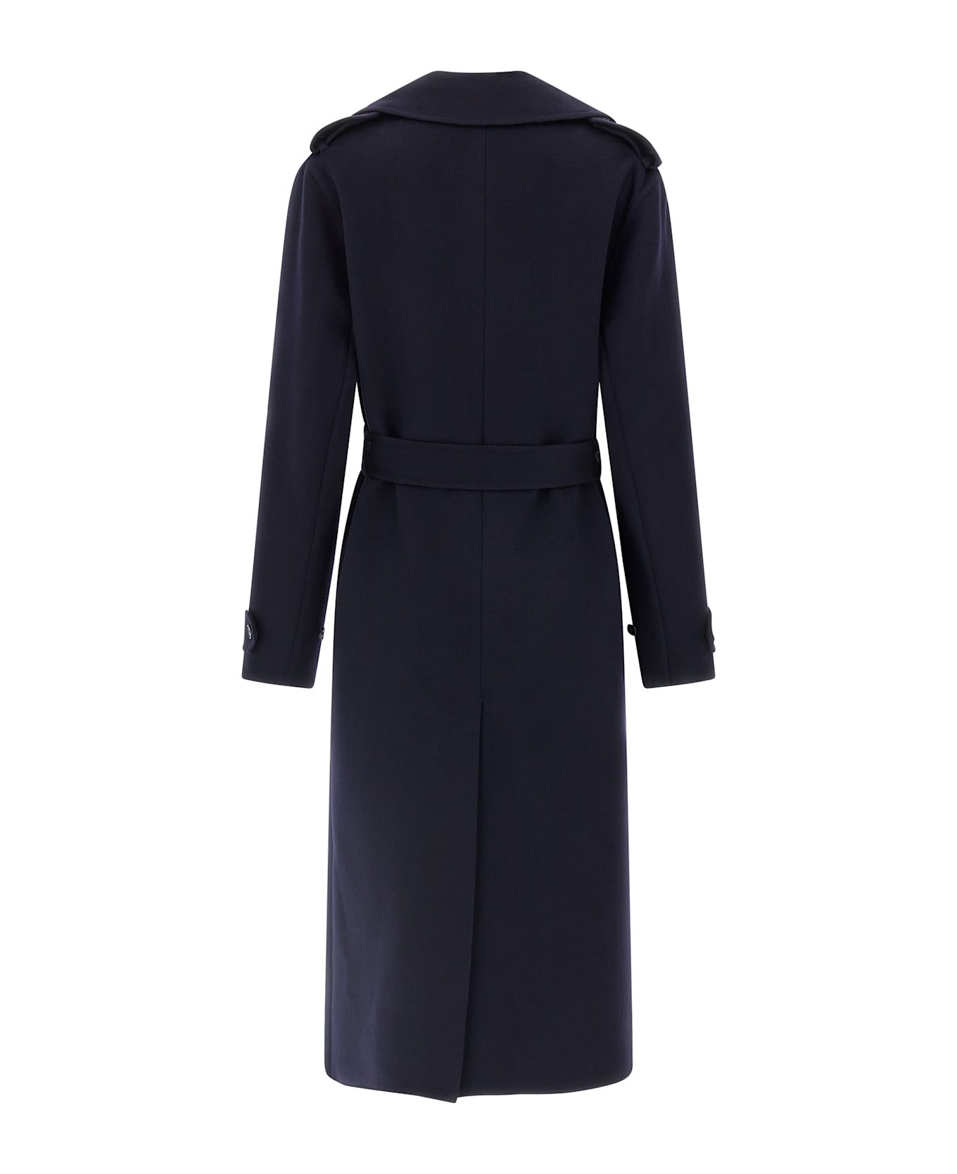 Stella McCartney Double-breasted Wool Trench Coat - Blue