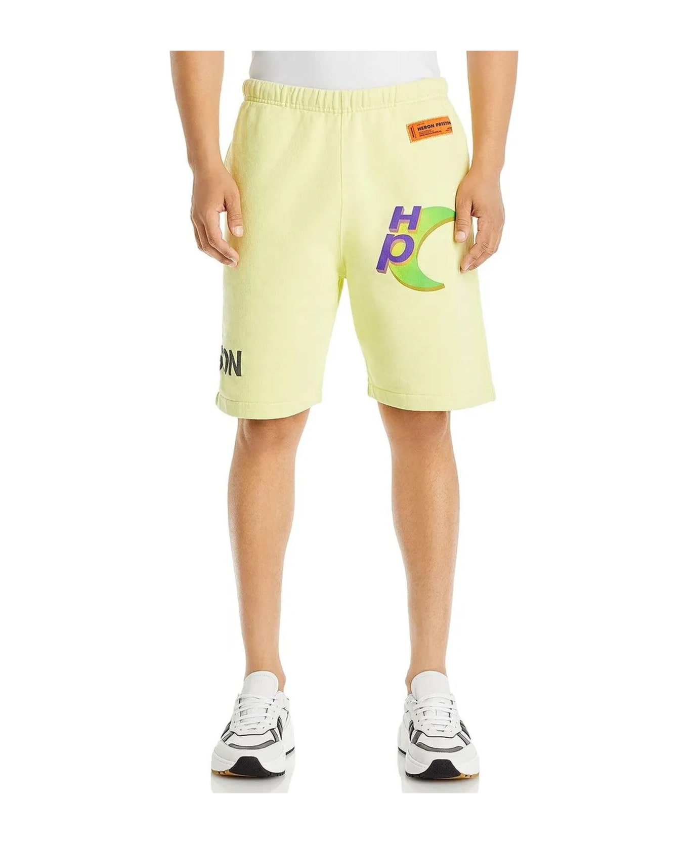HERON PRESTON Cotton Shorts - Yellow