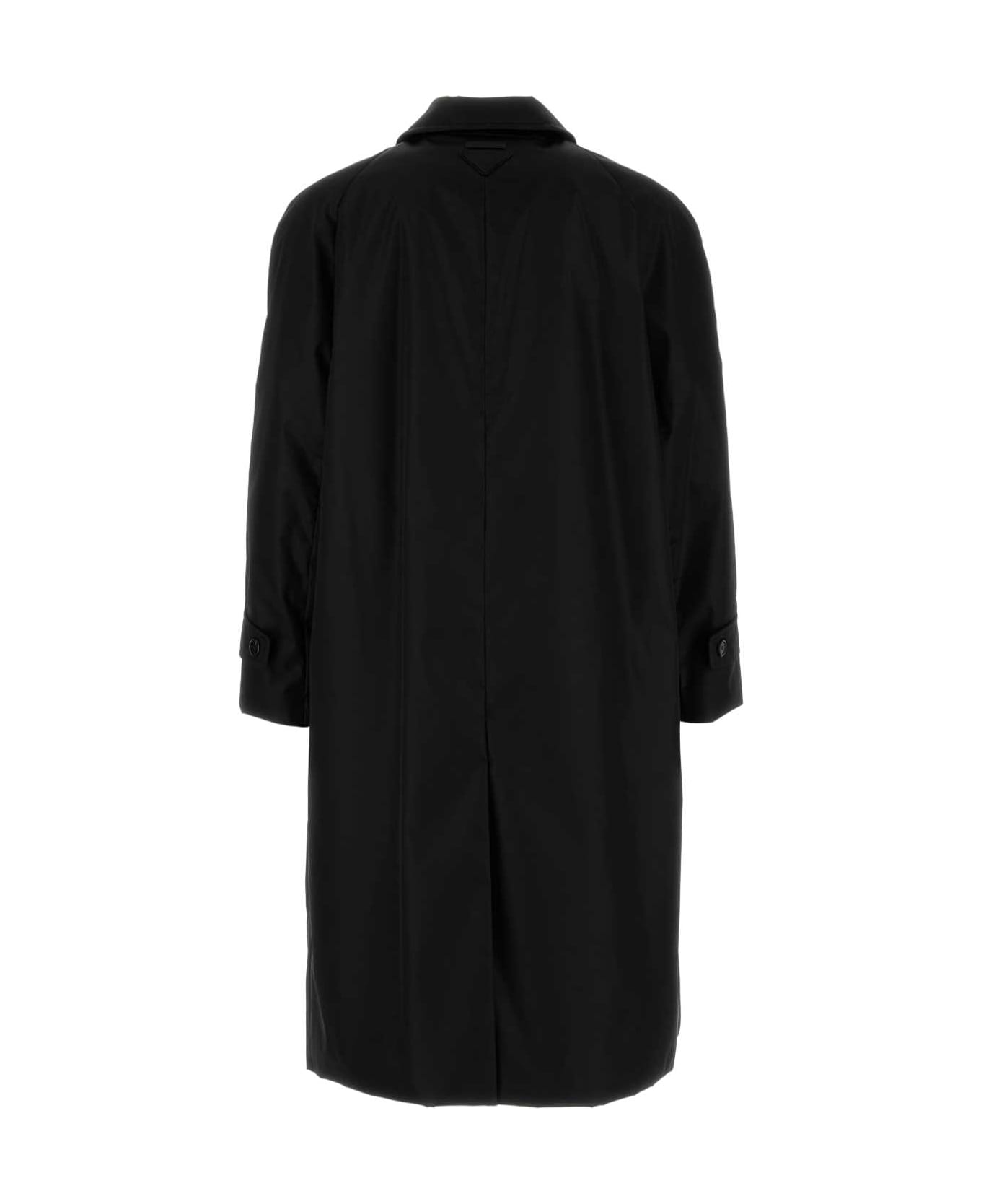 Prada Black Re-nylon Trench Coat - NERO