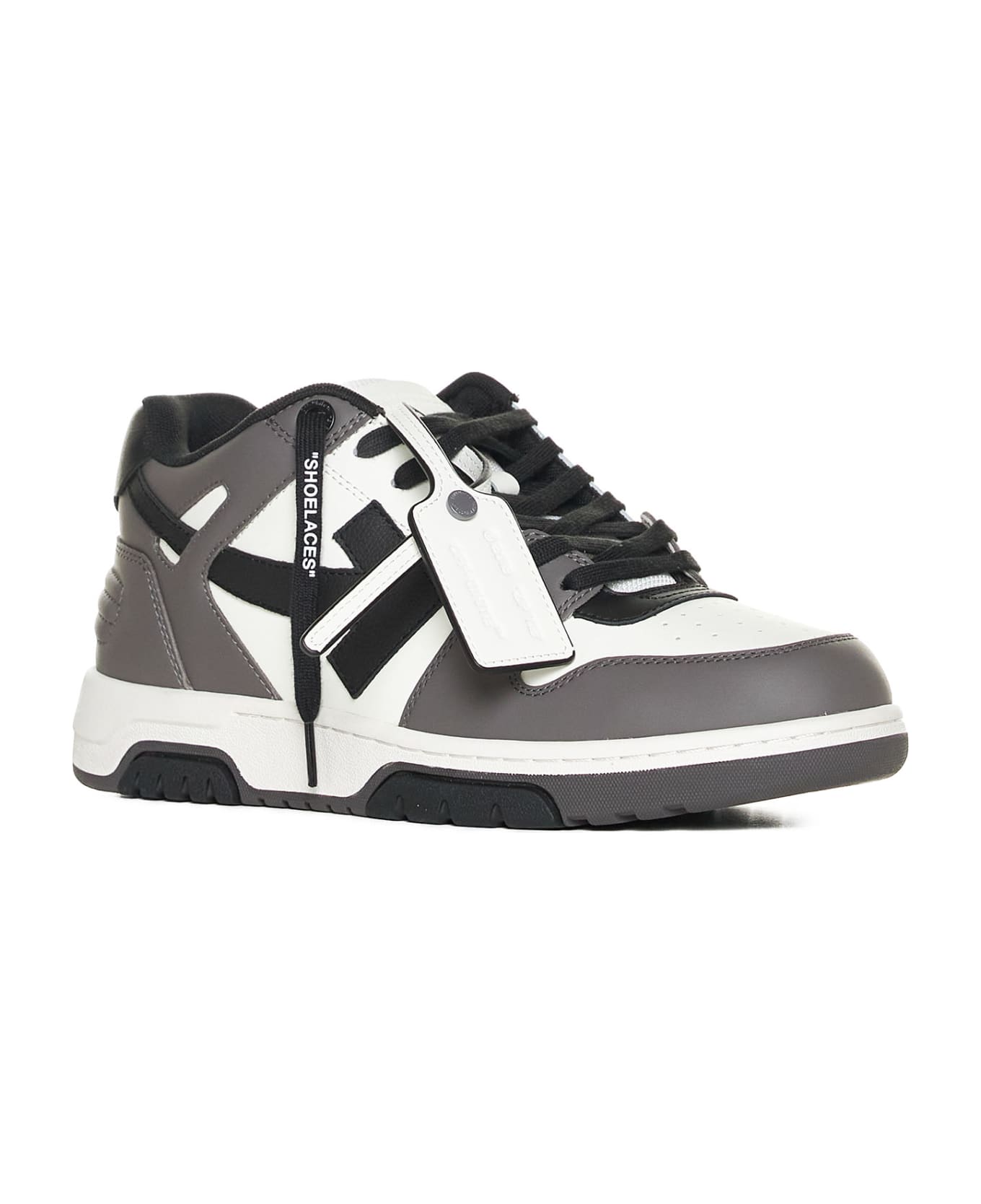 Off-White Out Of Office Low Top Sneakers - Dark grey black スニーカー