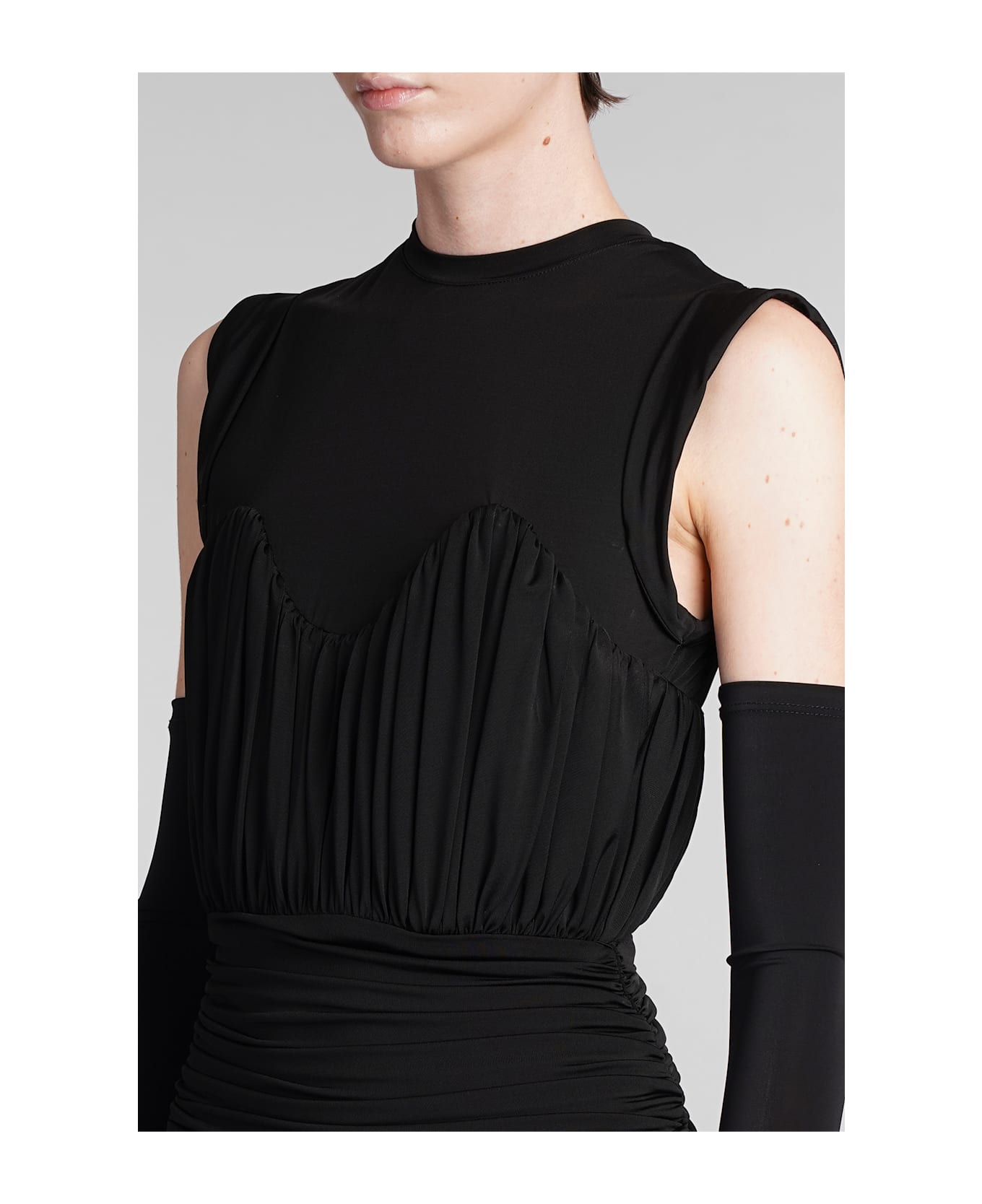 David Koma Dress In Black Acetate - black ワンピース＆ドレス