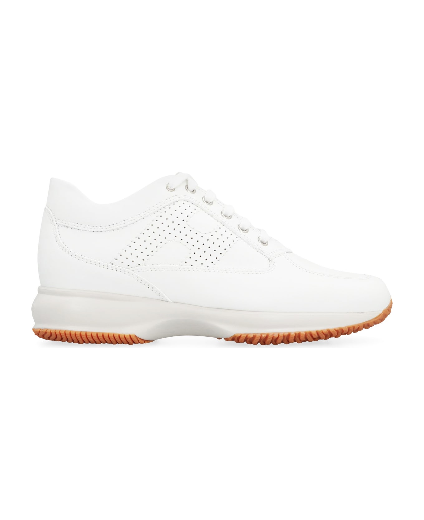 Hogan Interactive Leather Sneakers - White