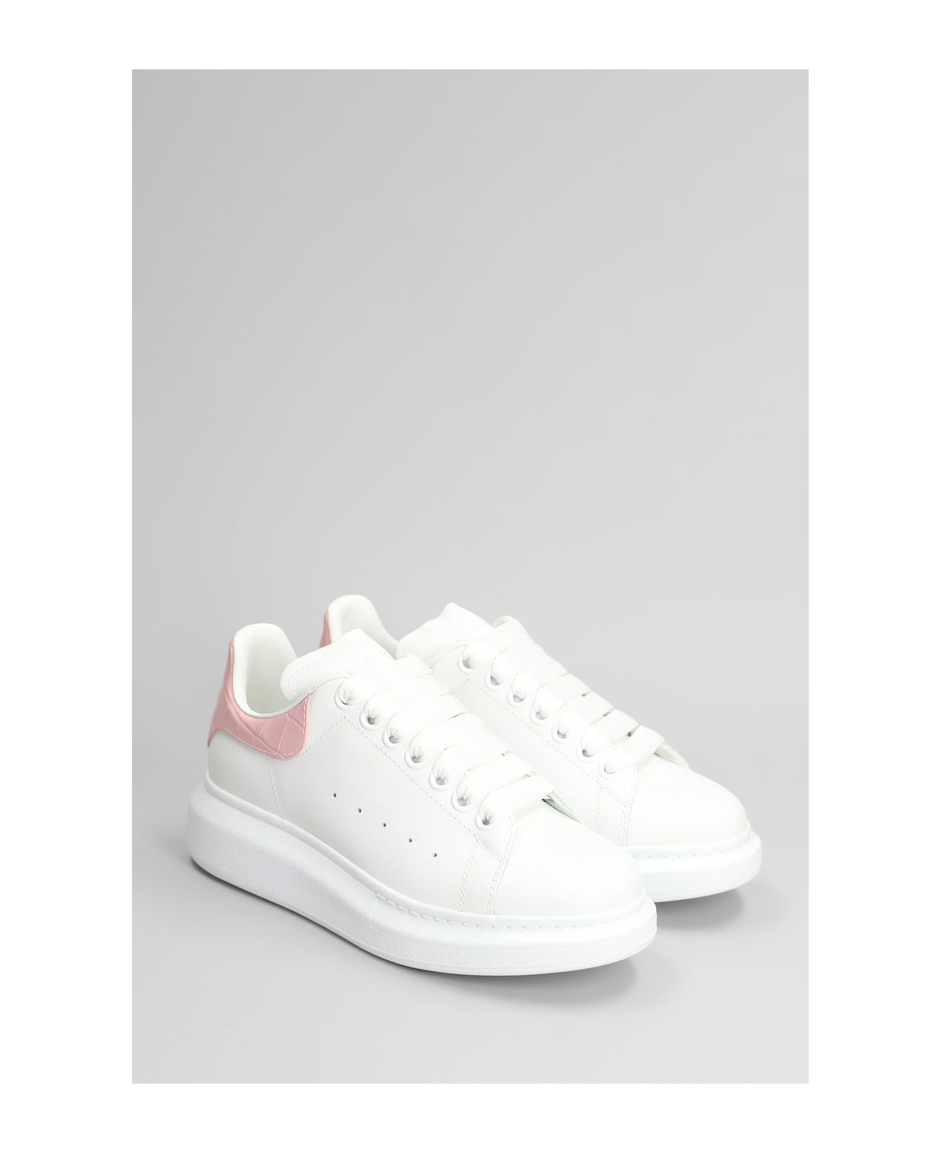 Alexander McQueen Oversize Sneak Sneakers In White Leather - white