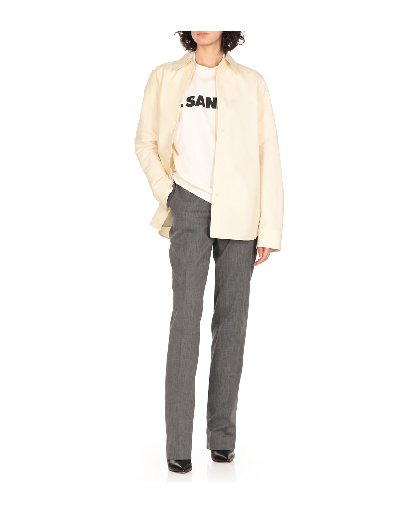 Jil Sander Compact Light Shirt - Ivory
