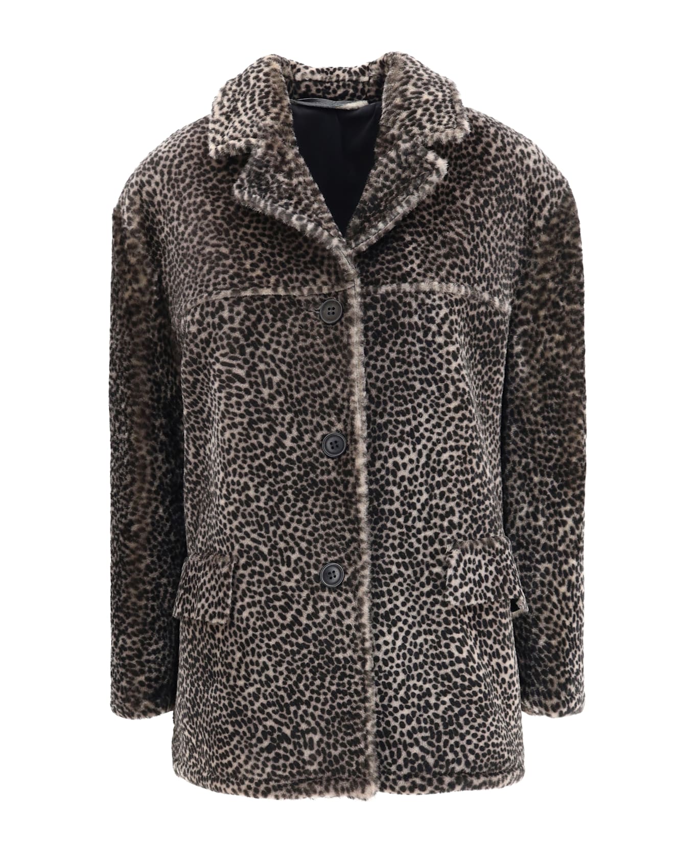 Salvatore Santoro Spotted Patterned Fur Jacket