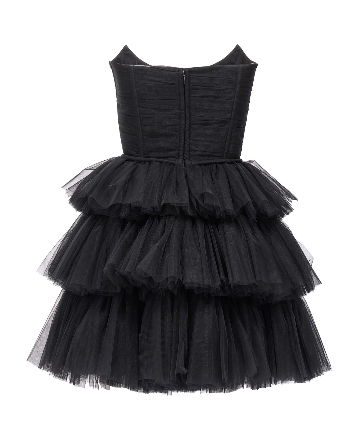 19:13 Dresscode Flounced Tulle Dress - Black  