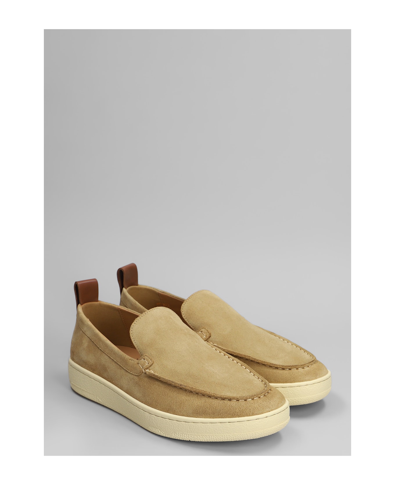Lanvin Sneakers In Camel Suede - Camel
