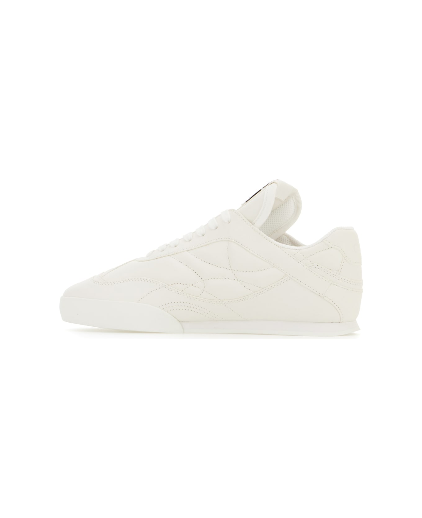 Chloé White Leather Kick Sneakers - WHITE