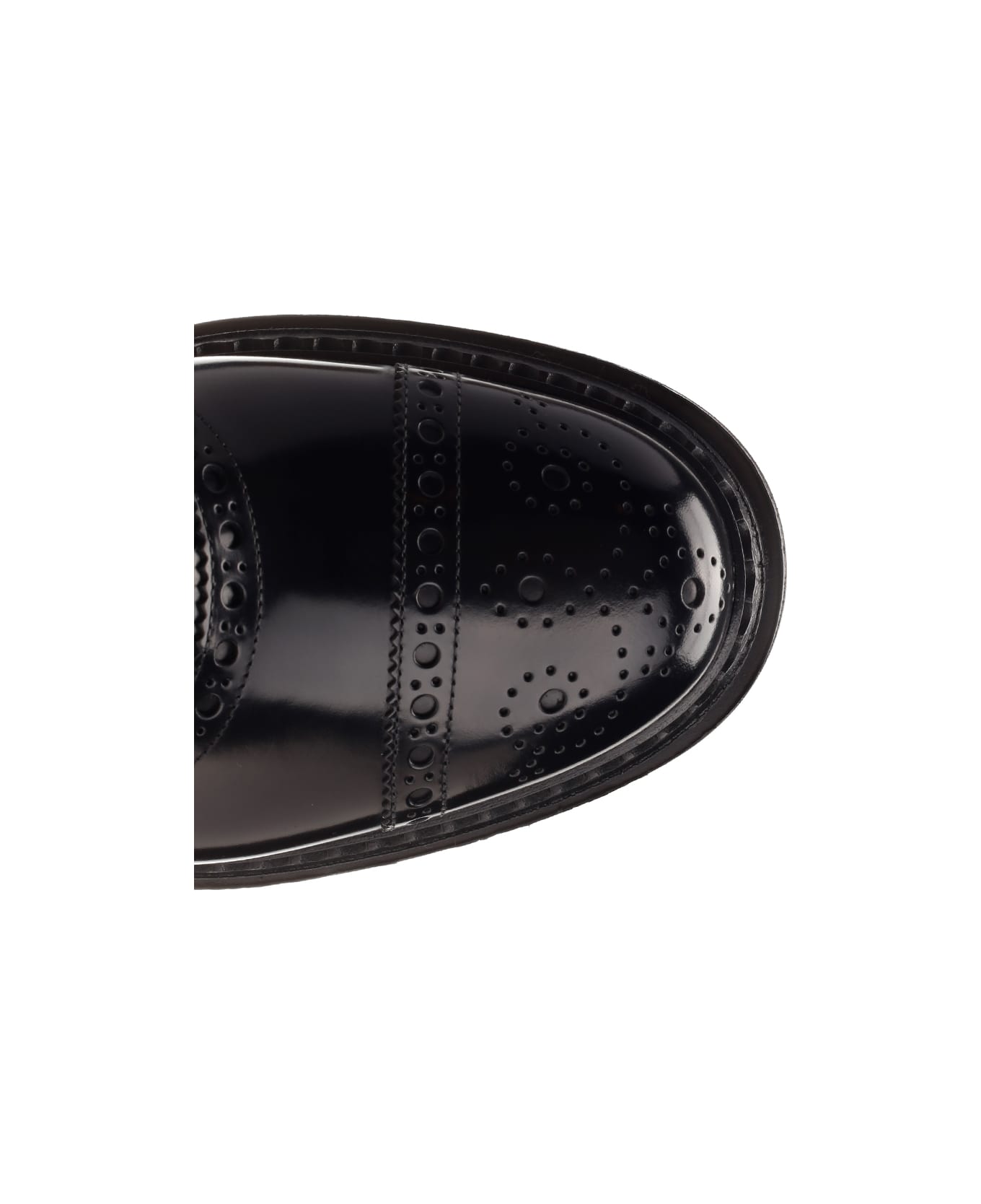 Dolce & Gabbana Leather Oxford Shoes - Nero ローファー＆デッキシューズ