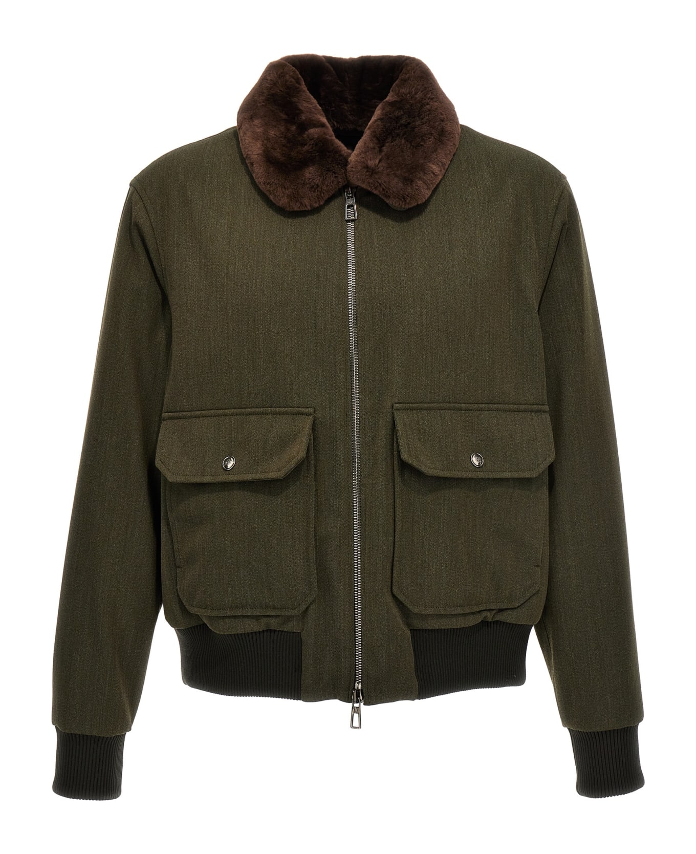 Loro Piana 'junin' Bomber Jacket - Green