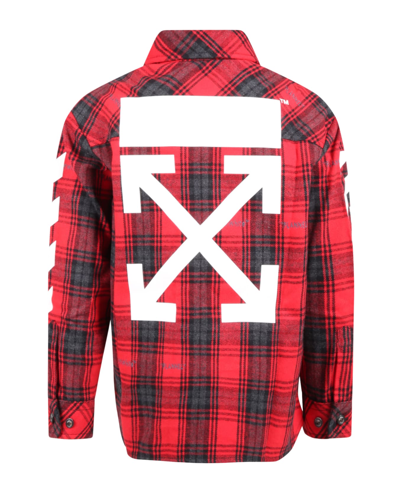 Off-White Multicolor Shirt For Boy With Logos - Red