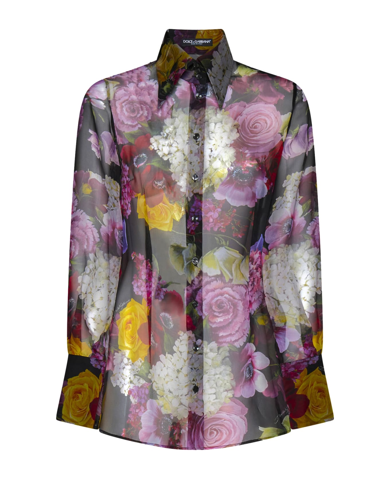 Dolce & Gabbana Shirt - Ortensie fiori f nero