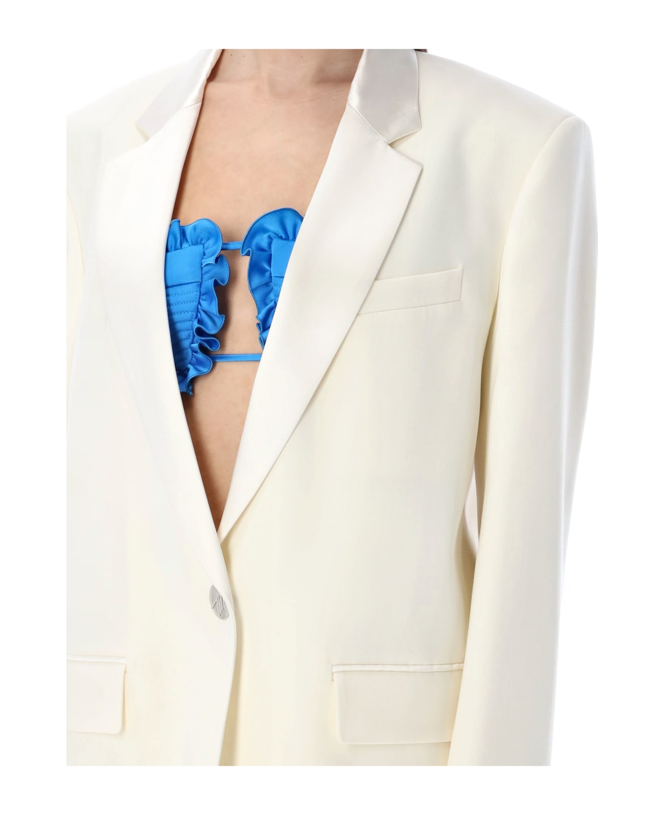 The Attico Bianca Blazer - WHITE ワンピース＆ドレス