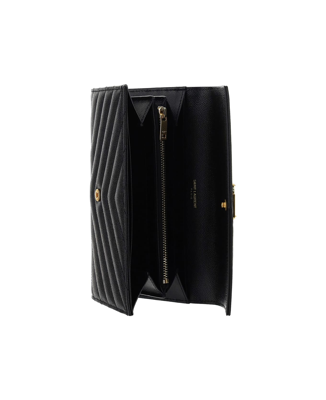 Saint Laurent Leather Wallet - Nero
