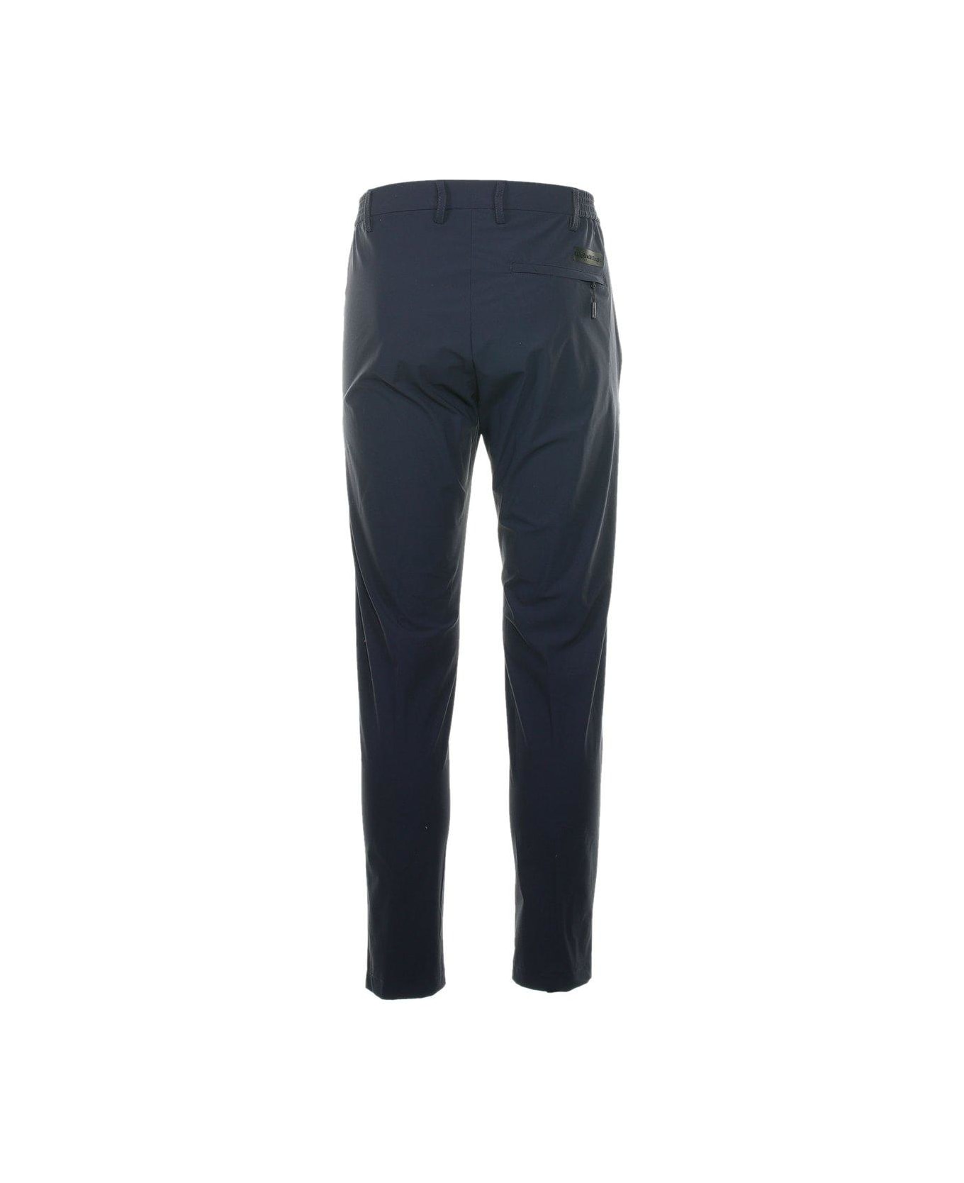 People Of Shibuya Pleat Detailed Slim Fit Pants - Navy Blue
