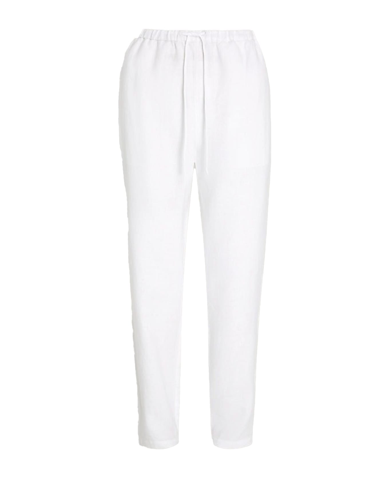 Tommy Hilfiger Tapered Casual Trousers With Laces - OPTIC WHITE