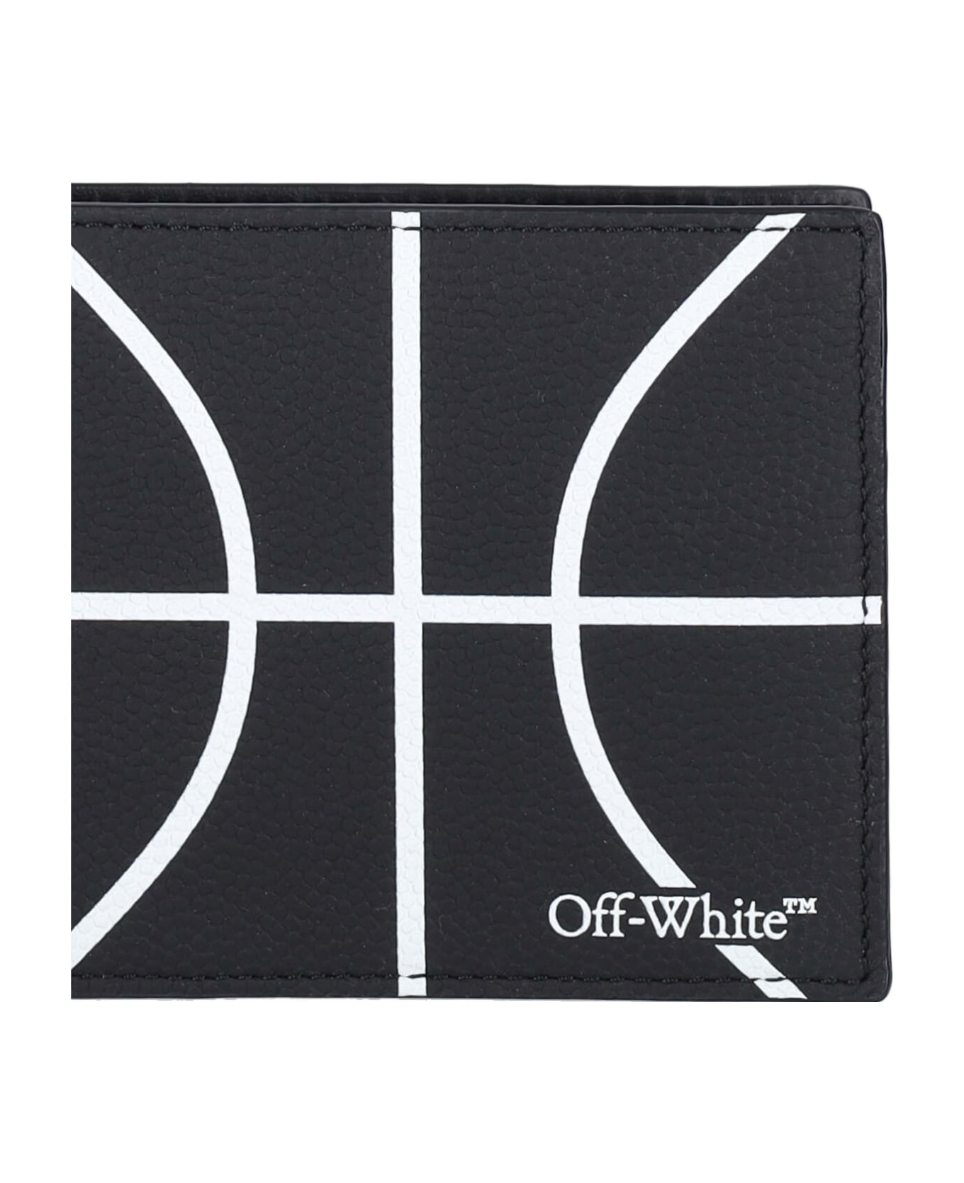 Off-White 'basket' Bifold Wallet - BLACK - WHITE