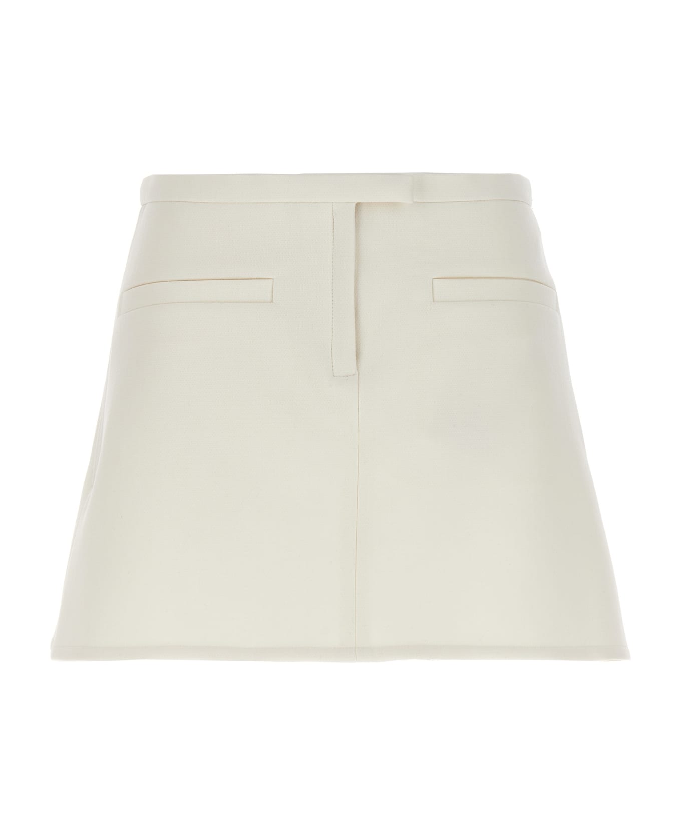 Courrèges Crepe Skirt - White スカート