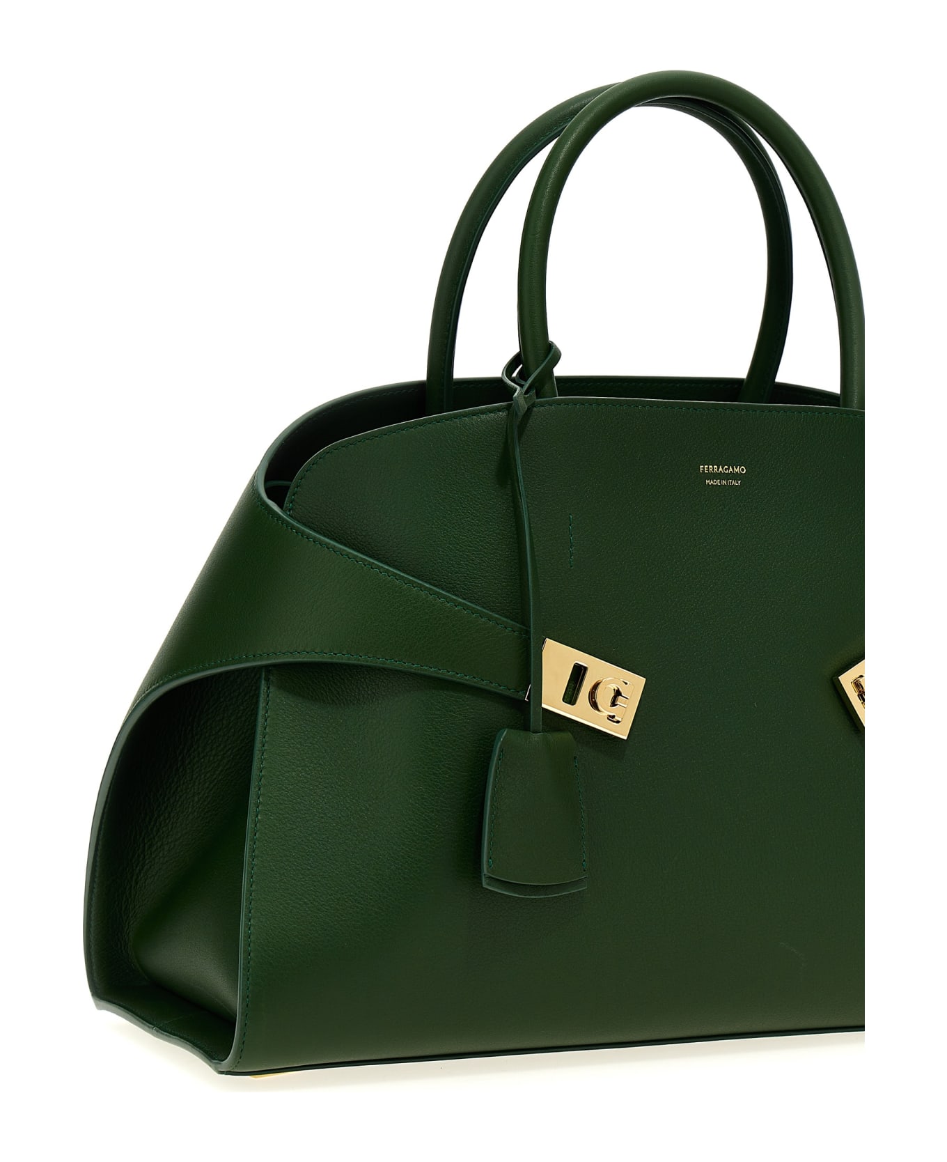 Ferragamo 'hug Medium' Handbag - Green